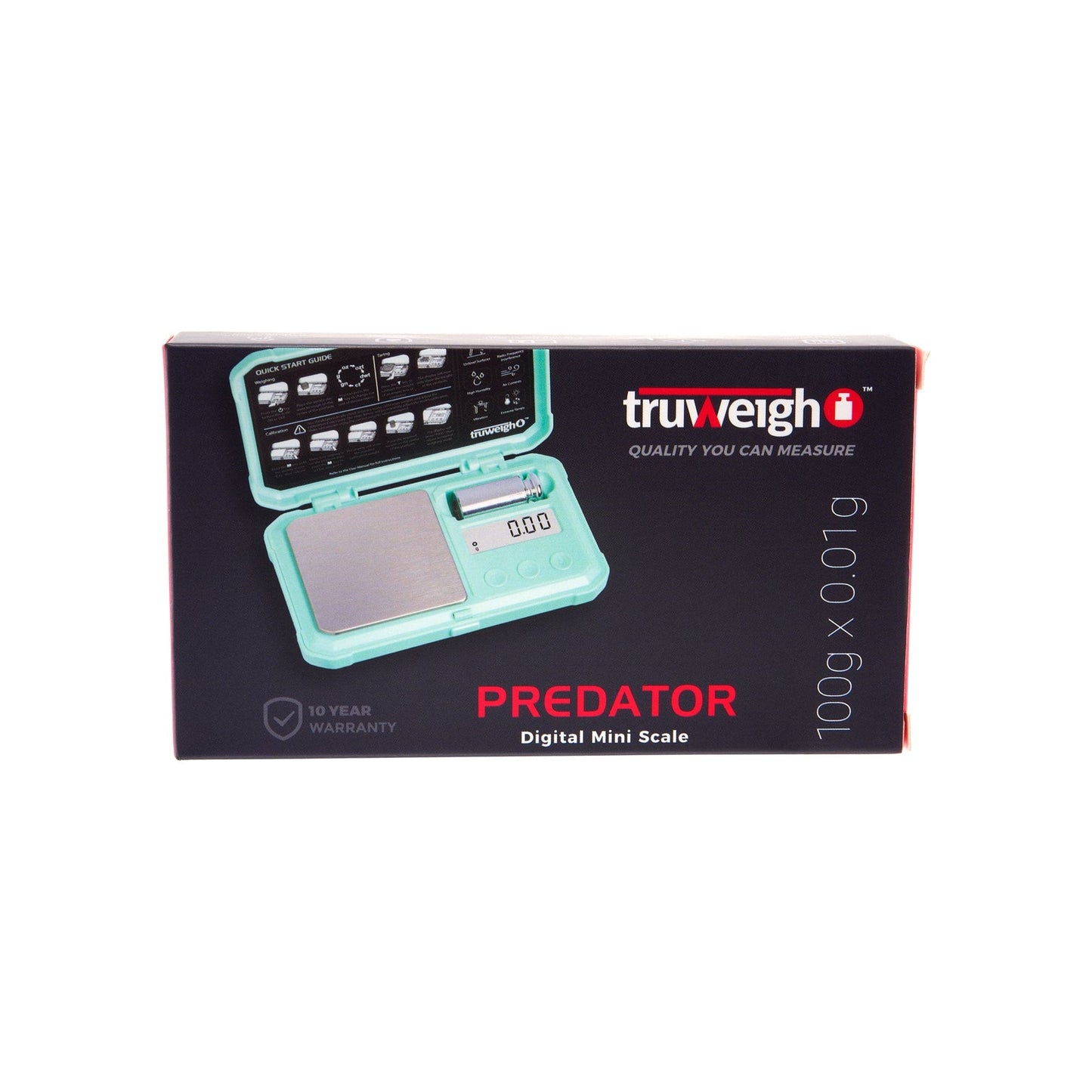 Truweigh Scales Predator Mini Scale with Weight â€“ 100g x 0.01g