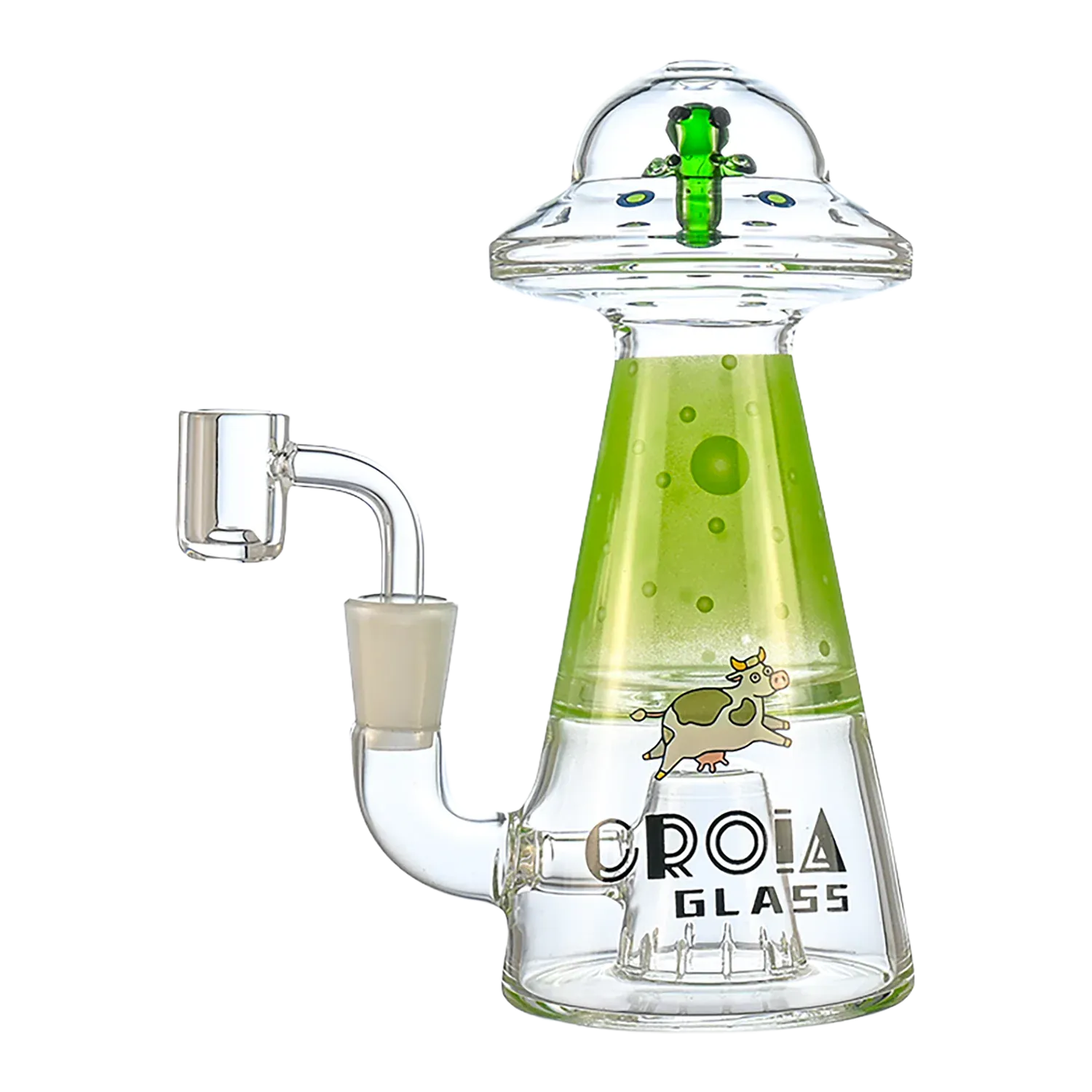 Croia Glass UFO Alien Dab Rig with Showerhead Perc | Croia Glass