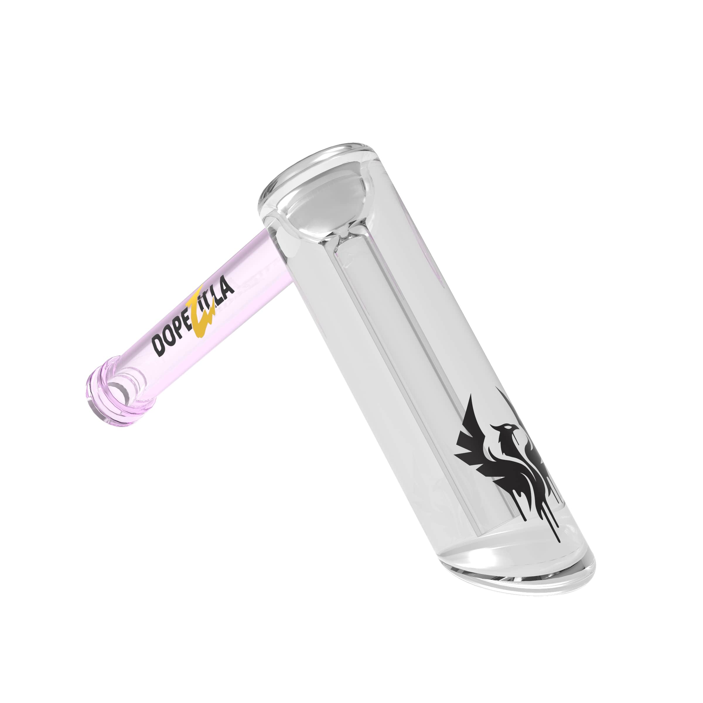Valiant Distribution Bubbler Transparent Pink Dopezilla Phoenix Bubbler - 5 in.