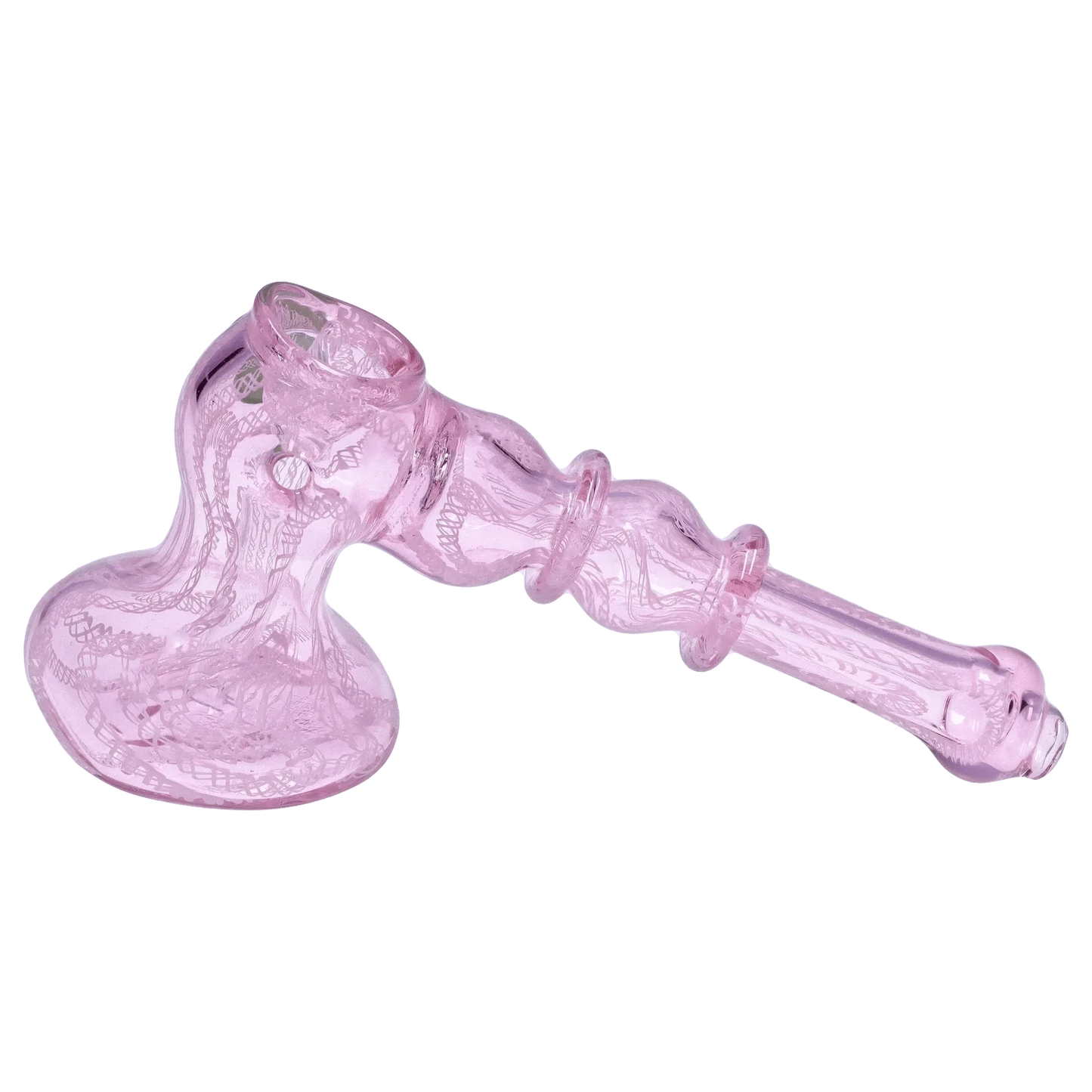 DHC Bubbler DHC Pink Twist Hammer Bubbler - 6 in.
