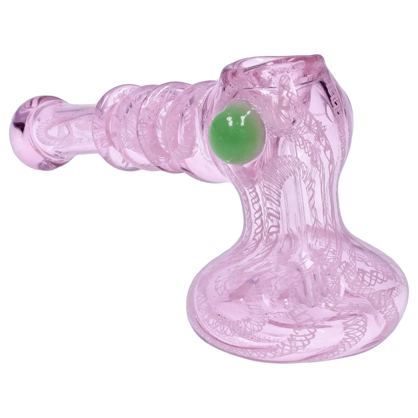 DHC Bubbler DHC Pink Twist Hammer Bubbler - 6 in.
