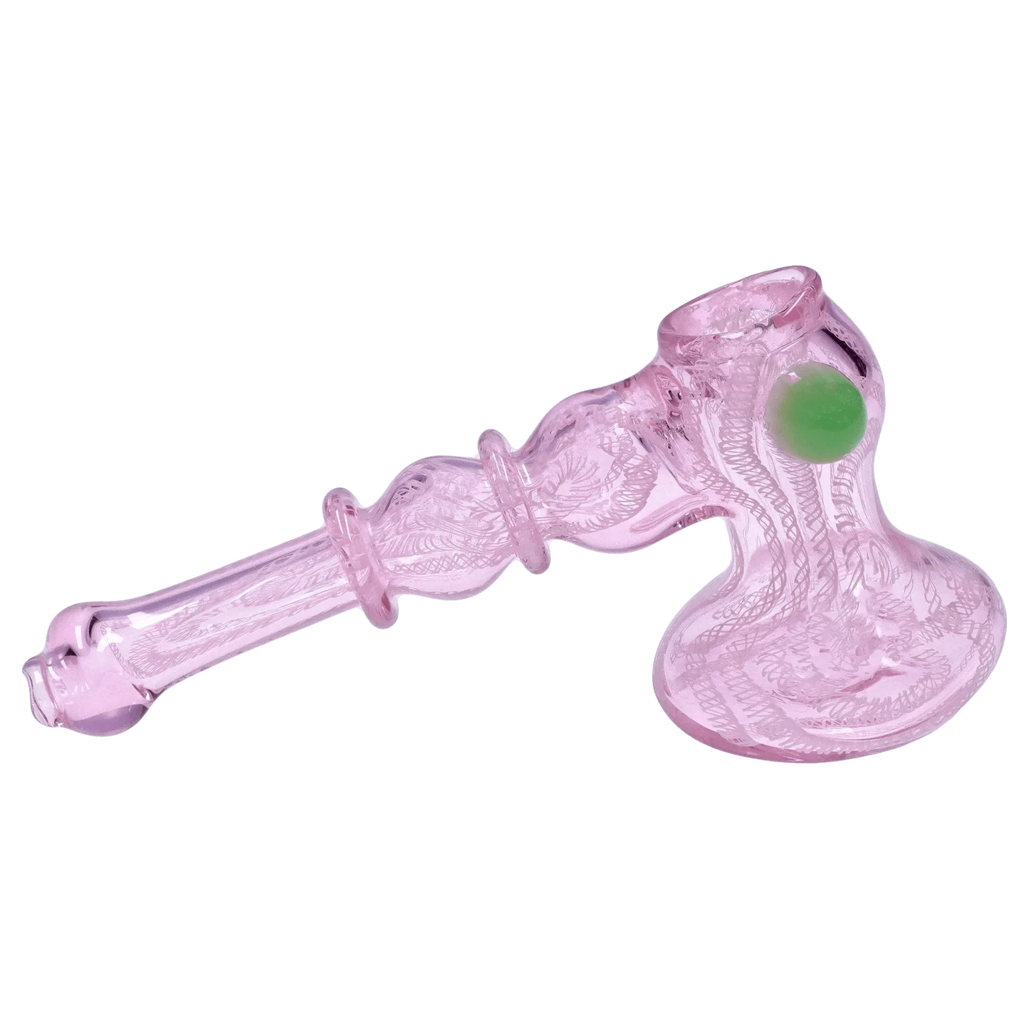 DHC Bubbler DHC Pink Twist Hammer Bubbler - 6 in.