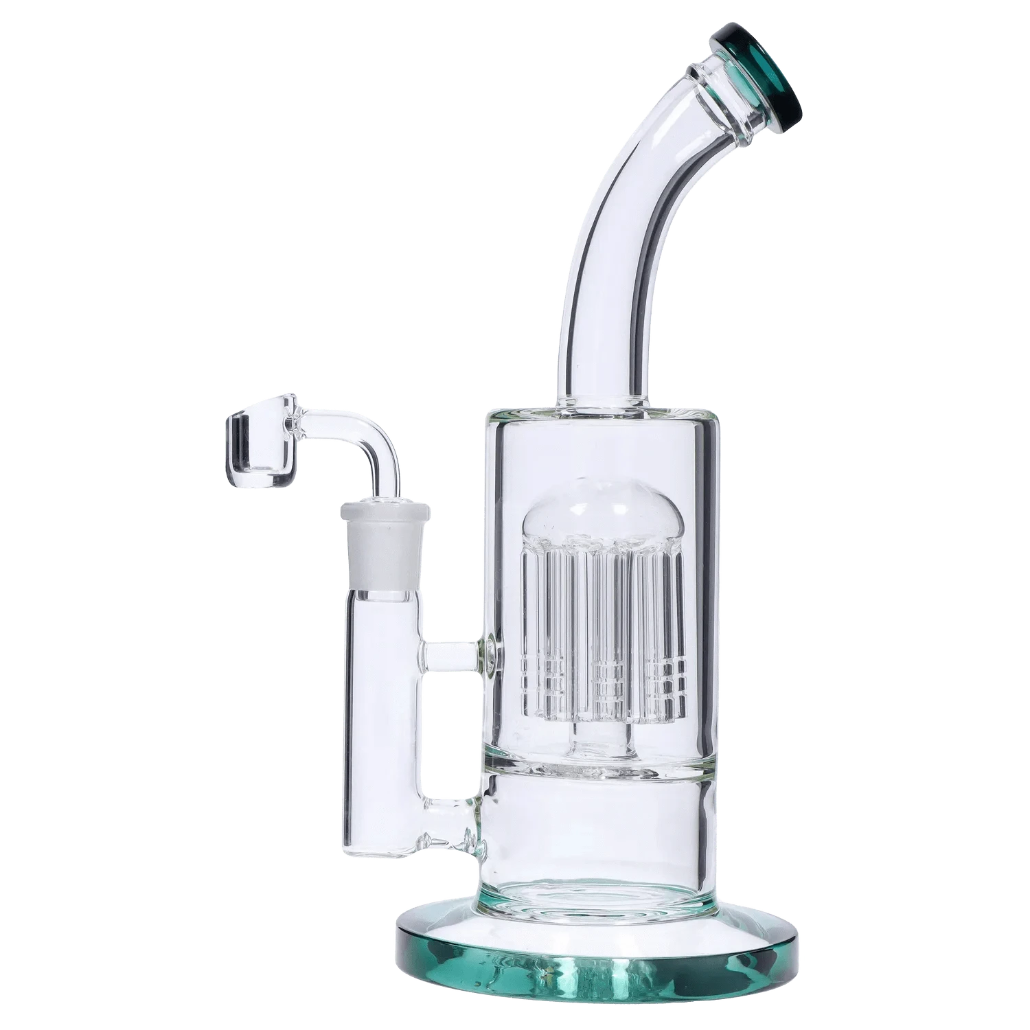 Dab Rig Tree Glass DHC Bent Neck with Tree Perc Dab Rig - 9 in.