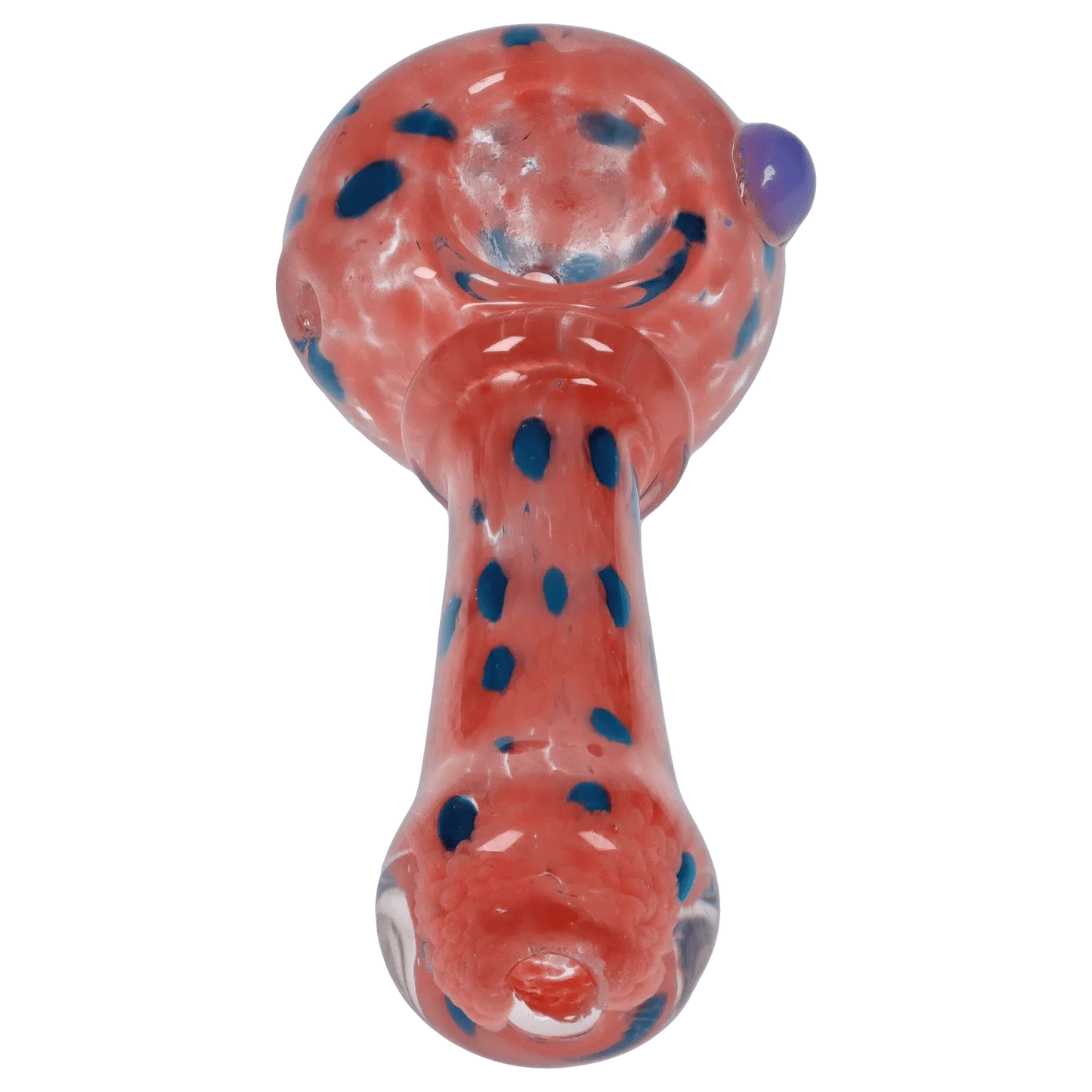 Valiant Distribution DHC Frit with Twisted Mouthpiece Spoon Pipe - 4 in.