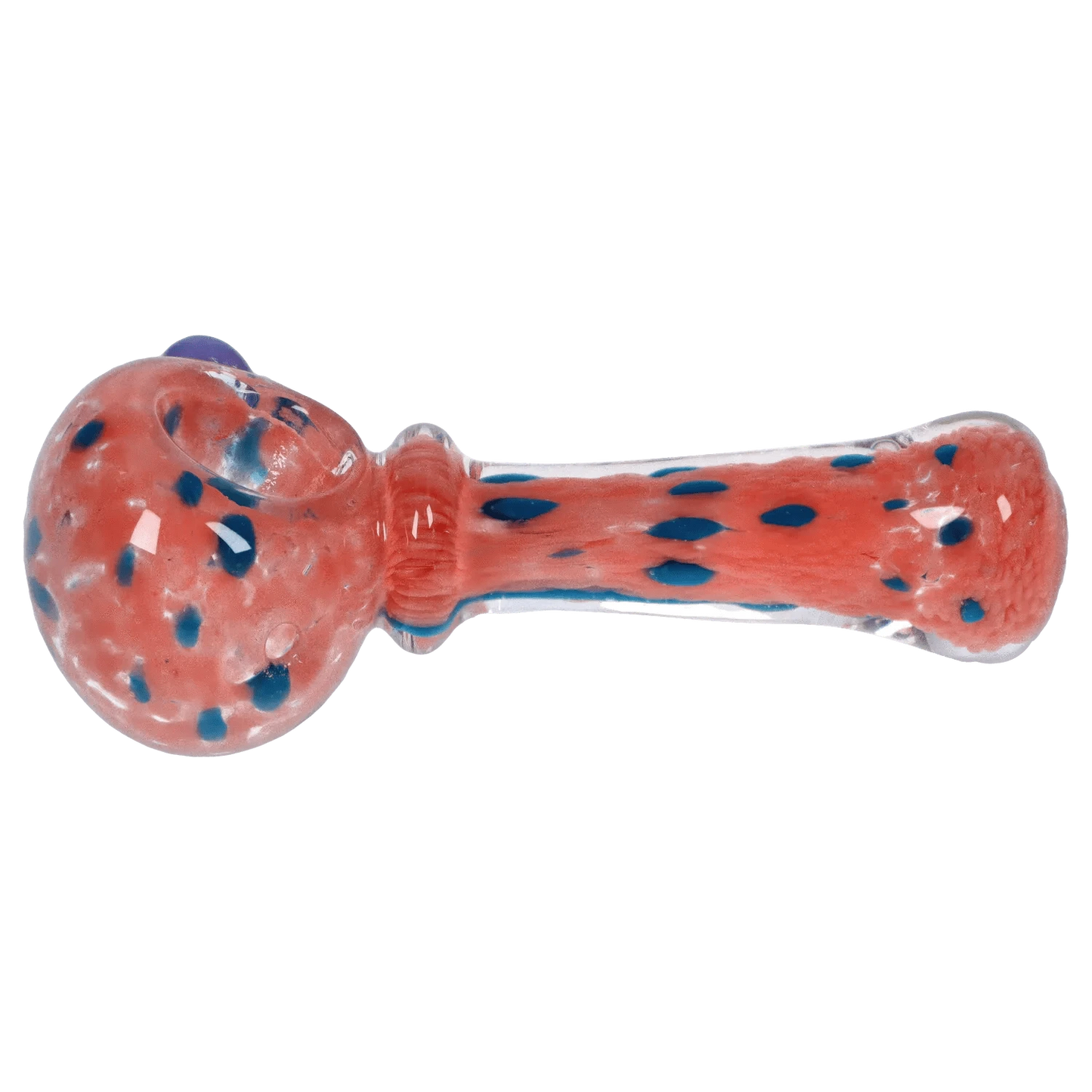 Valiant Distribution DHC Frit with Twisted Mouthpiece Spoon Pipe - 4 in.
