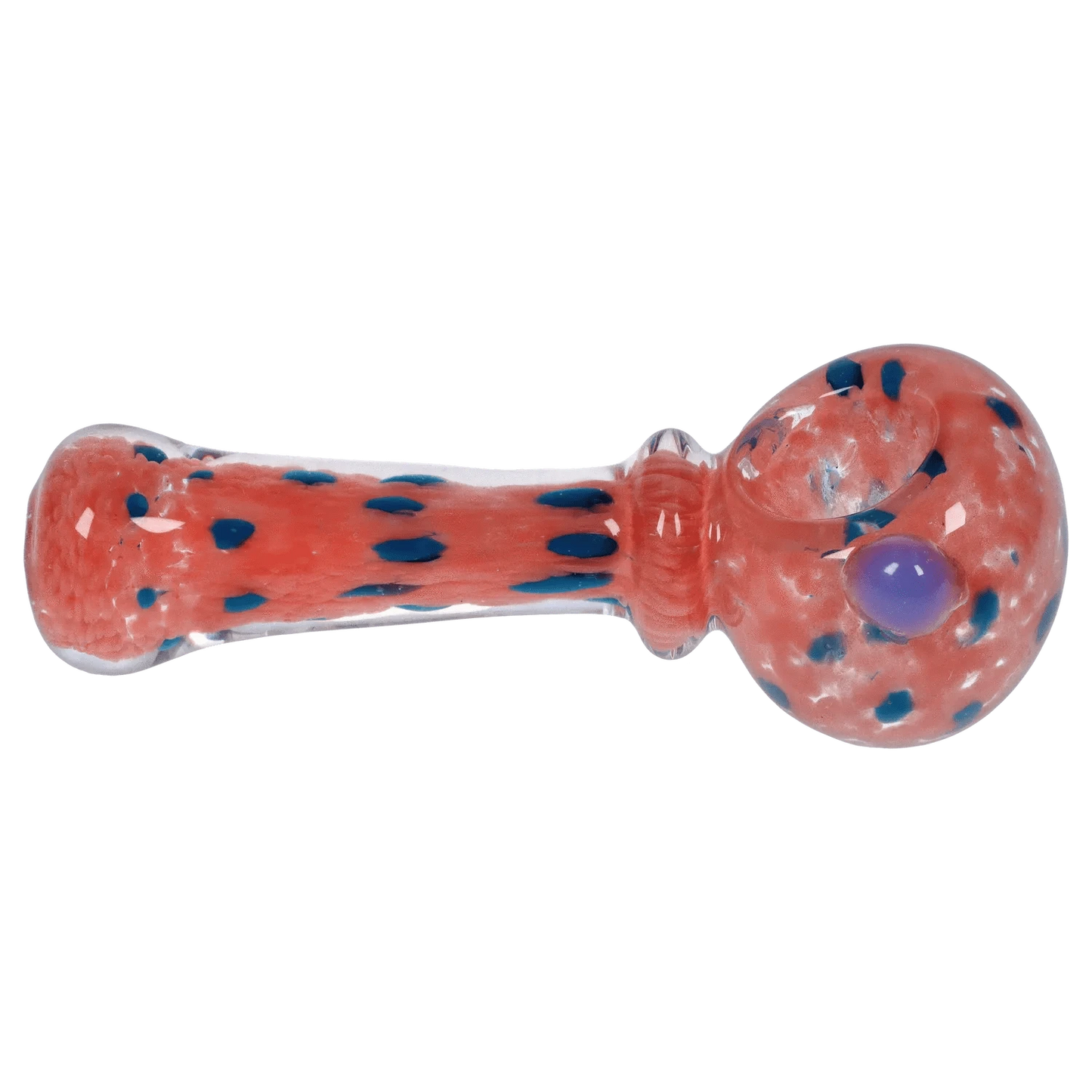 Valiant Distribution DHC Frit with Twisted Mouthpiece Spoon Pipe - 4 in.