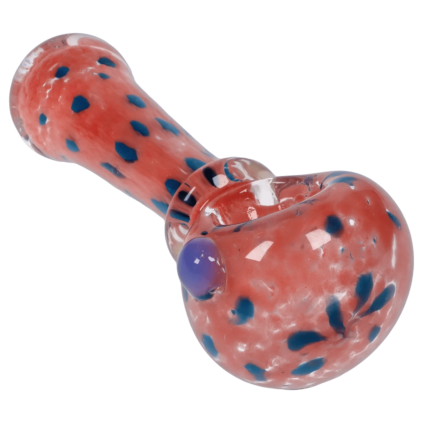 Valiant Distribution DHC Frit with Twisted Mouthpiece Spoon Pipe - 4 in.