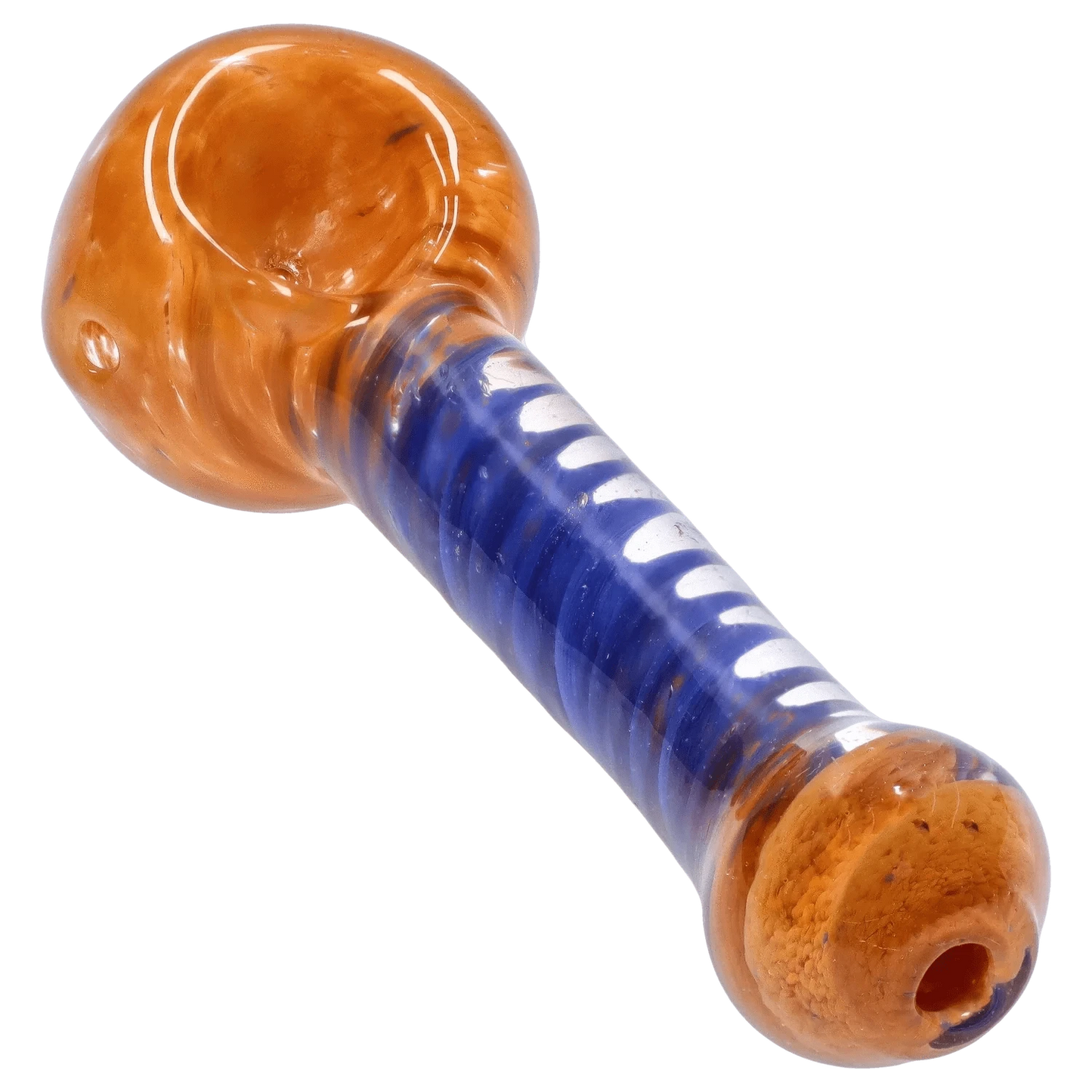 DHC Hand Pipe DHC Frit Spiral Spoon Pipe - 4.5 in.