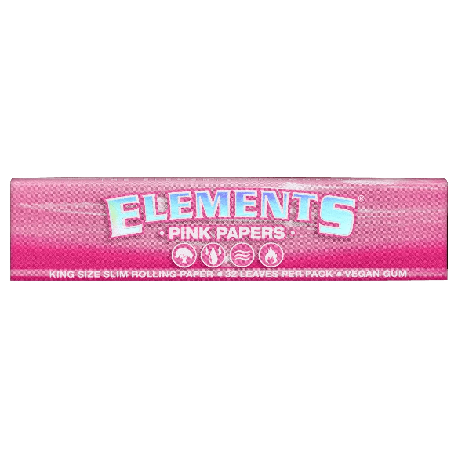 Front-on shot of a pink box labeled "Boba and Blaze" Smoking Box centered on a white background, the bold logo and packaging text visible.