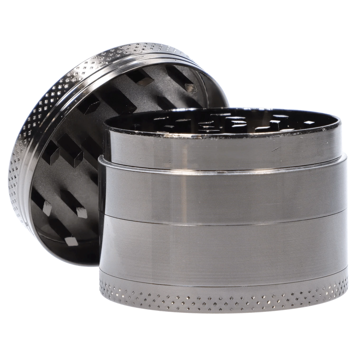 Valiant Distribution Metallic DHC Silver 3-Stage Grinder - 52mm