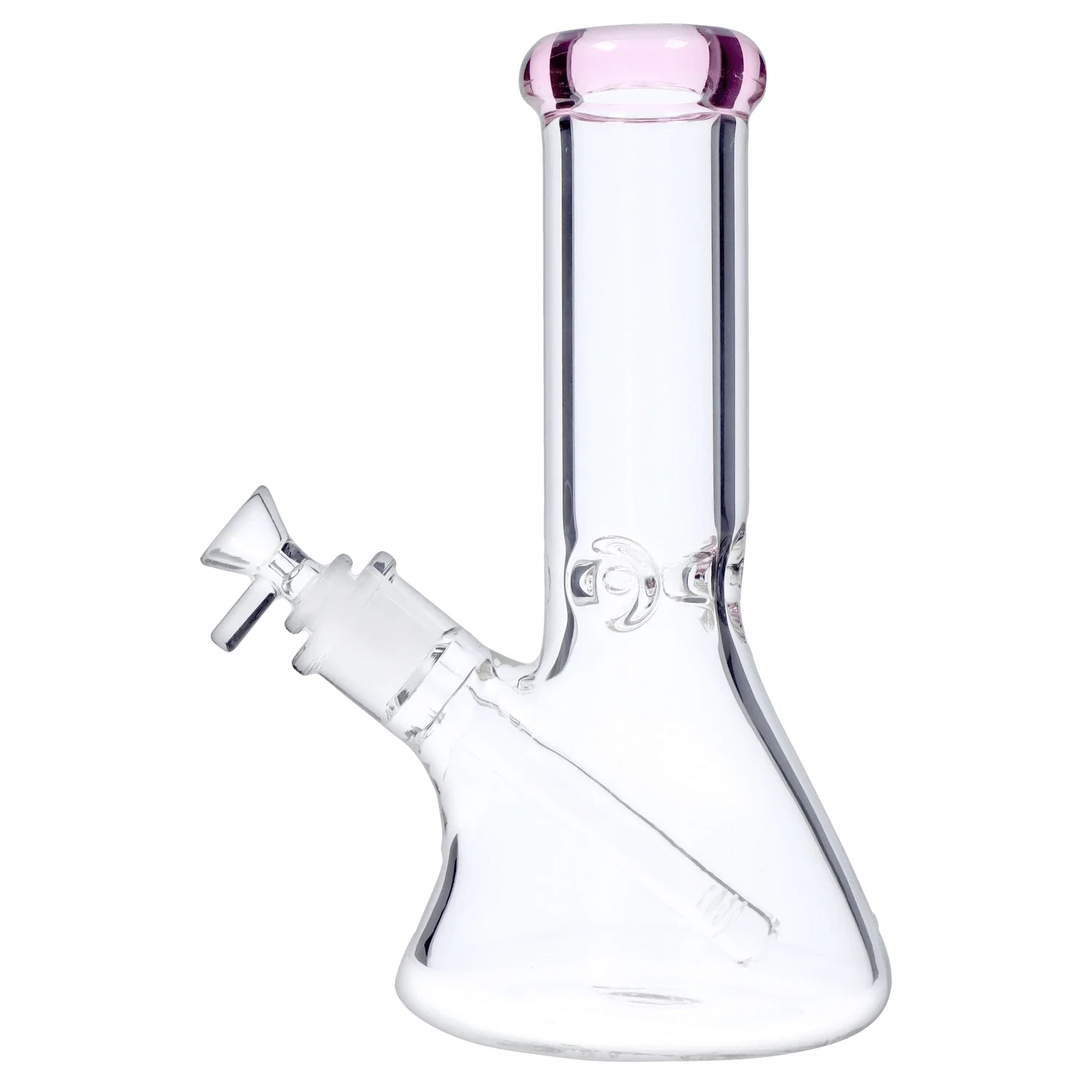 DHC Generic Water Pipe DHC Beaker with Color Mouthpiece & Ice Pinch Water Pipe - 10 in.