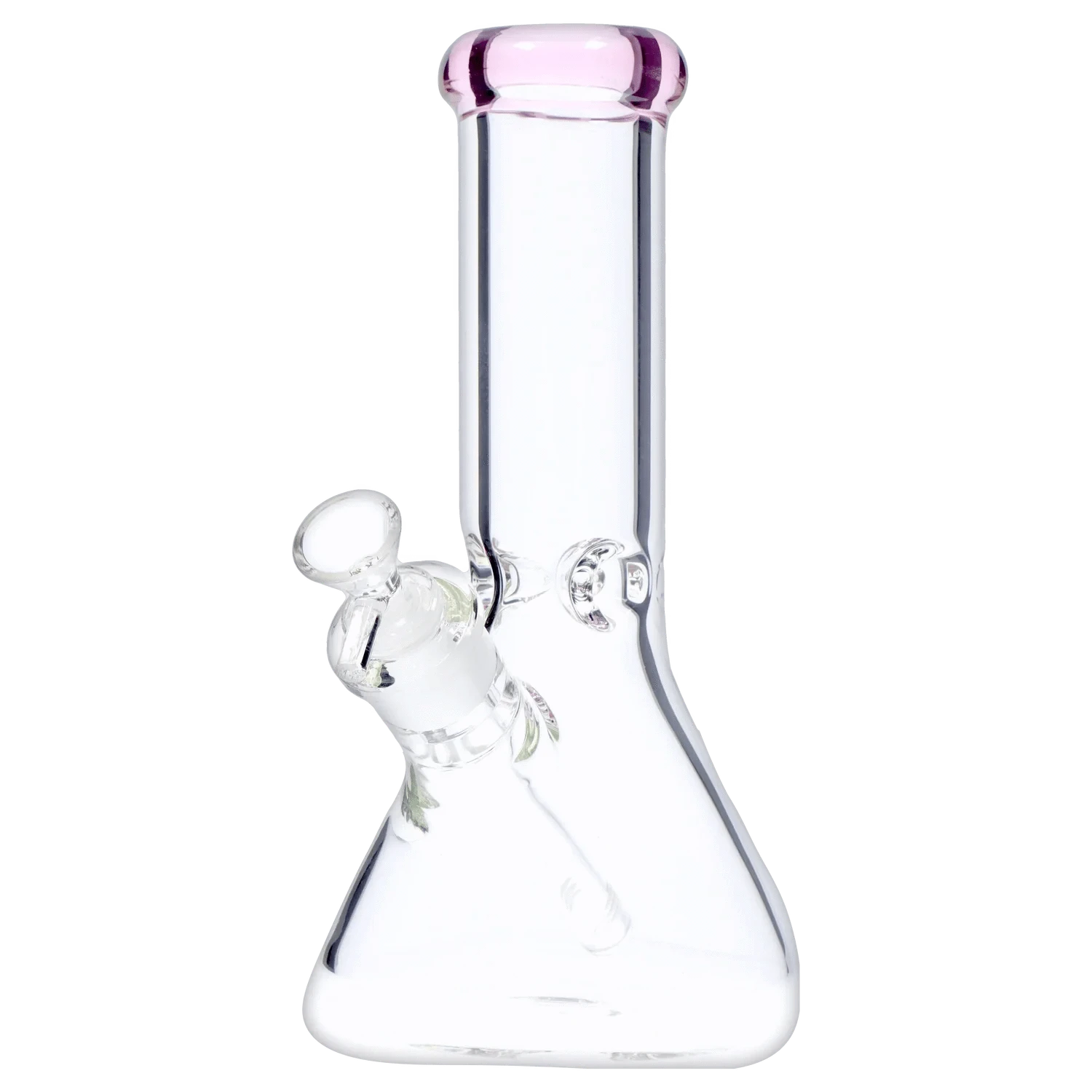 DHC Generic Water Pipe DHC Beaker with Color Mouthpiece & Ice Pinch Water Pipe - 10 in.