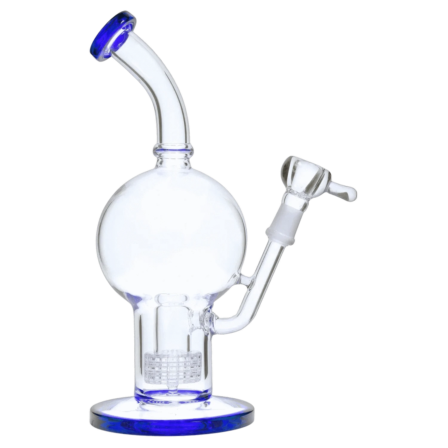 DHC Generic Water Pipe DHC Bent Neck Ball with Matrix Perc Water Pipe - 10 in.