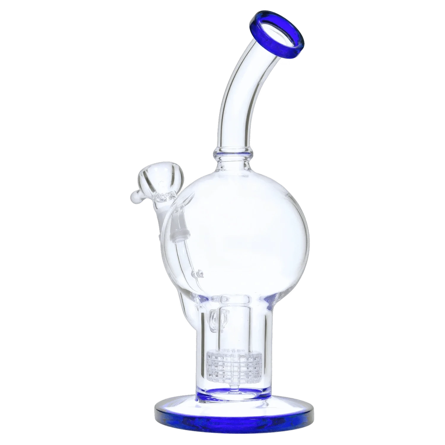 DHC Generic Water Pipe DHC Bent Neck Ball with Matrix Perc Water Pipe - 10 in.