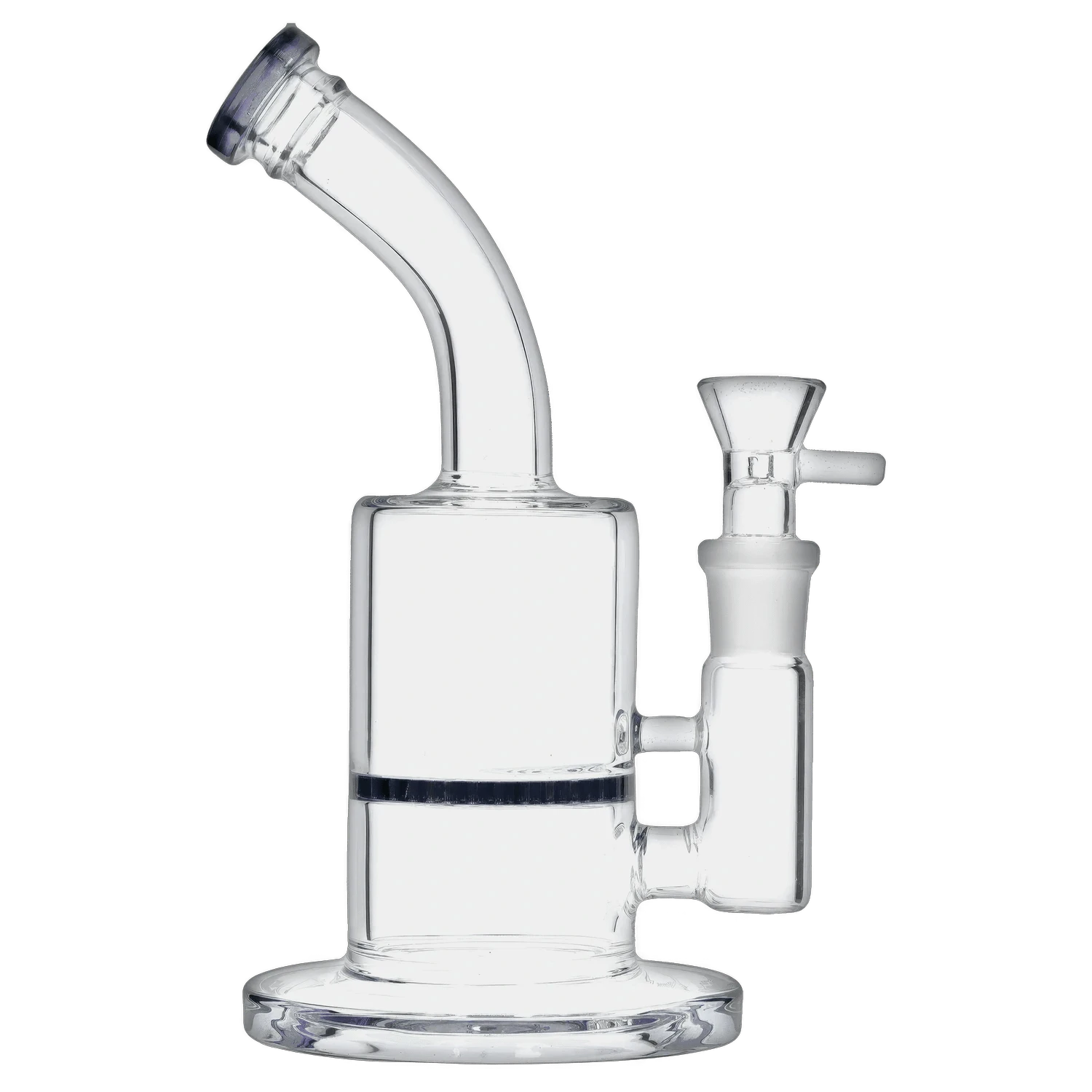 DHC Generic Water Pipe DHC Bent Neck w/ Honeycomb Perc Water Pipe - 9 in.