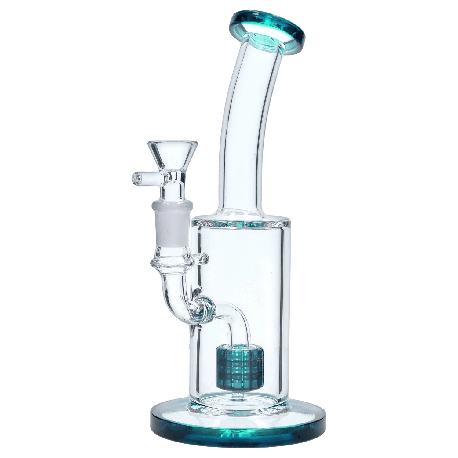 DHC Generic Water Pipe DHC Bent Neck with Matrix Perc Water Pipe - 9 in.