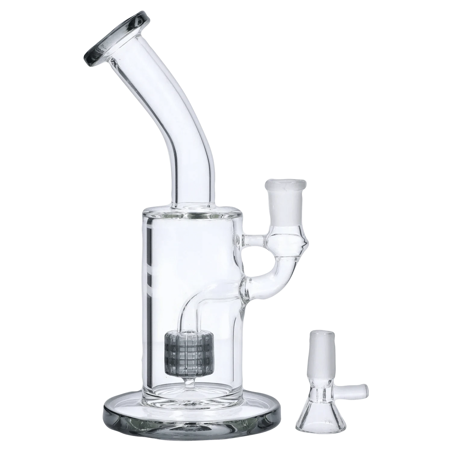 DHC Generic Water Pipe DHC Bent Neck with Matrix Perc Water Pipe - 9 in.