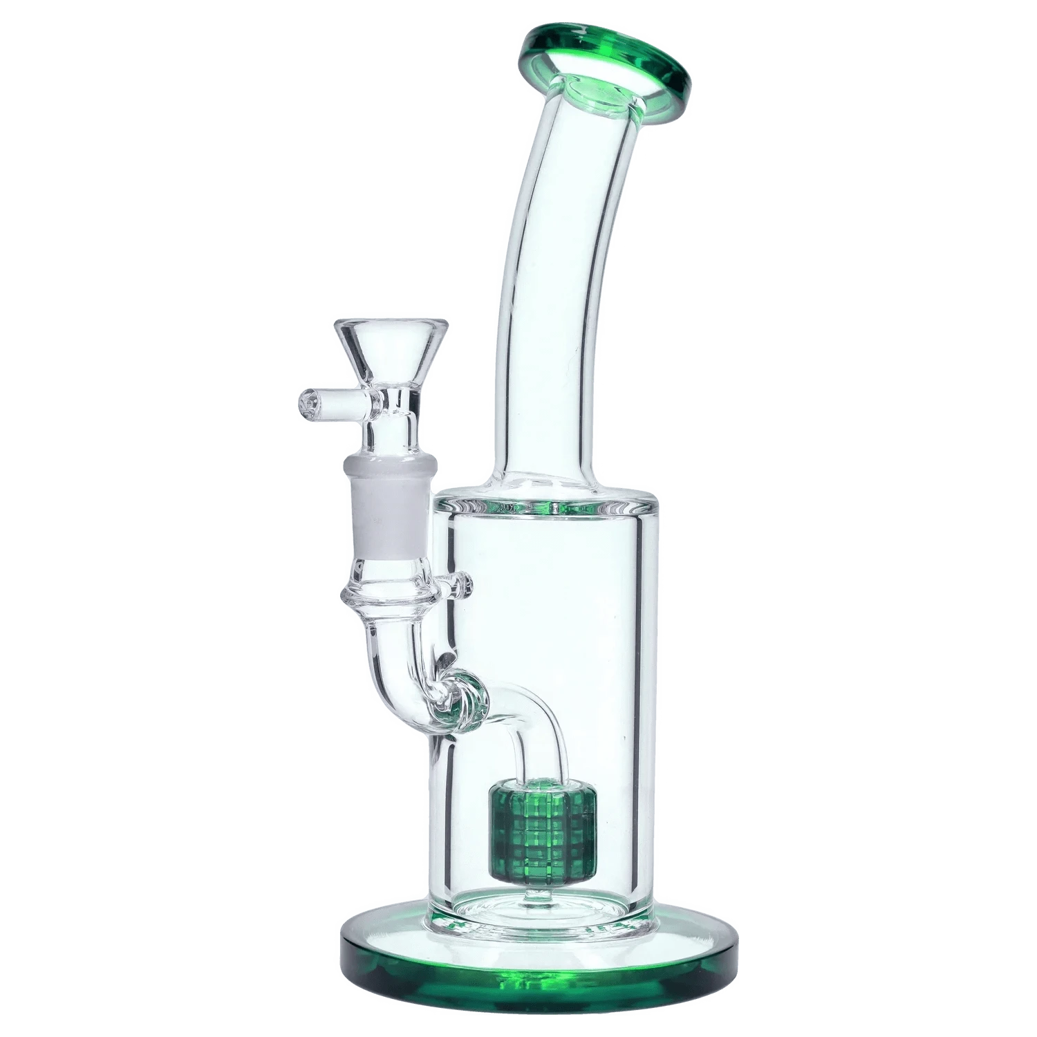 DHC Generic Water Pipe DHC Bent Neck with Matrix Perc Water Pipe - 9 in.