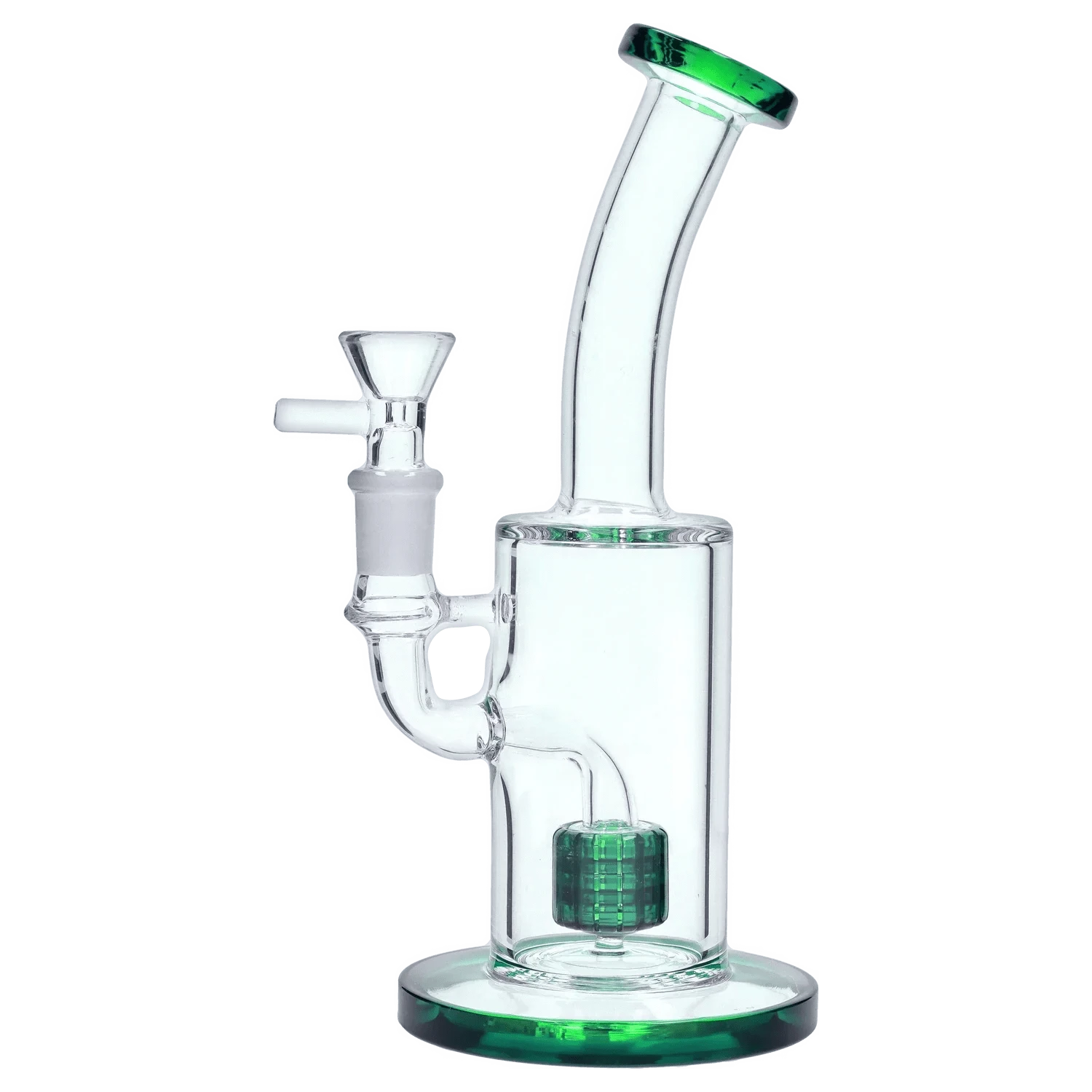 DHC Generic Water Pipe DHC Bent Neck with Matrix Perc Water Pipe - 9 in.