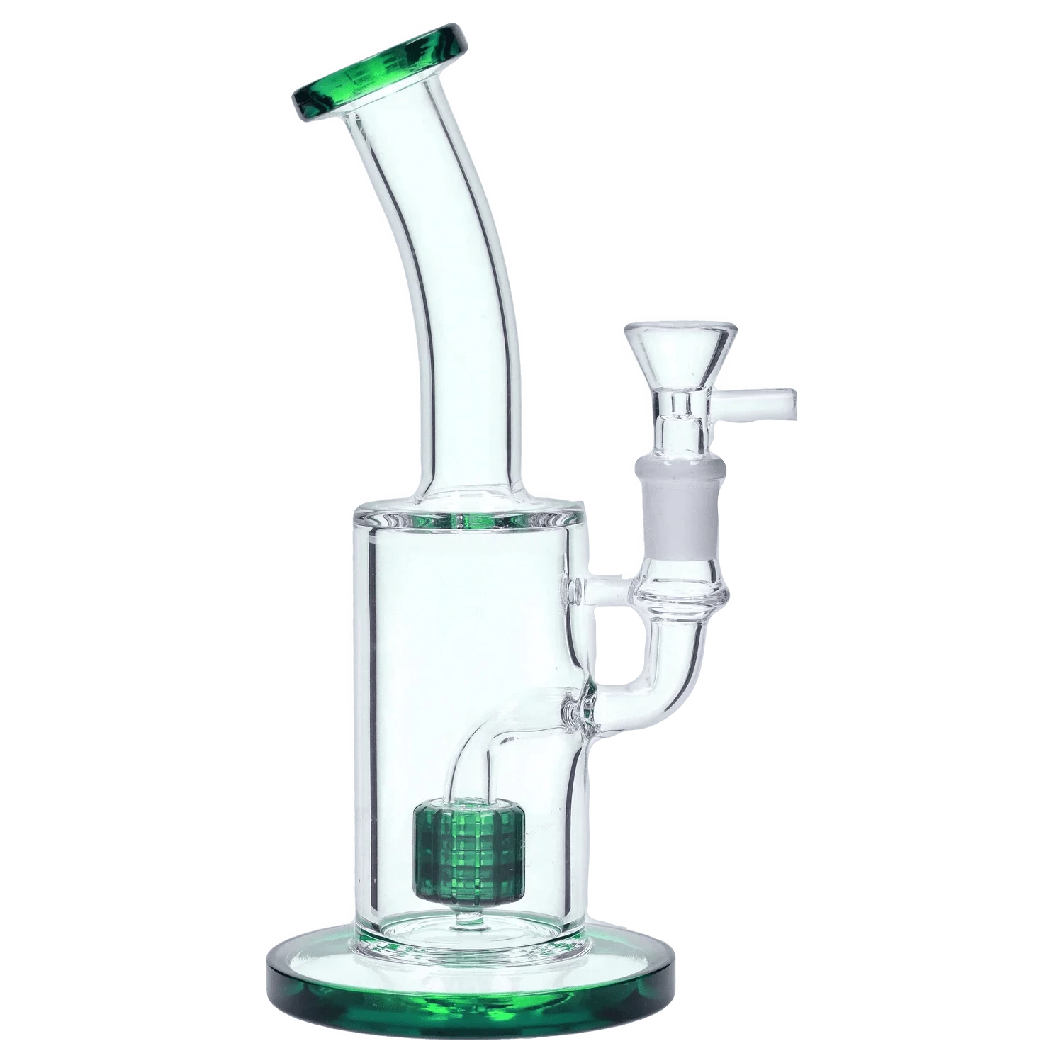 DHC Generic Water Pipe DHC Bent Neck with Matrix Perc Water Pipe - 9 in.