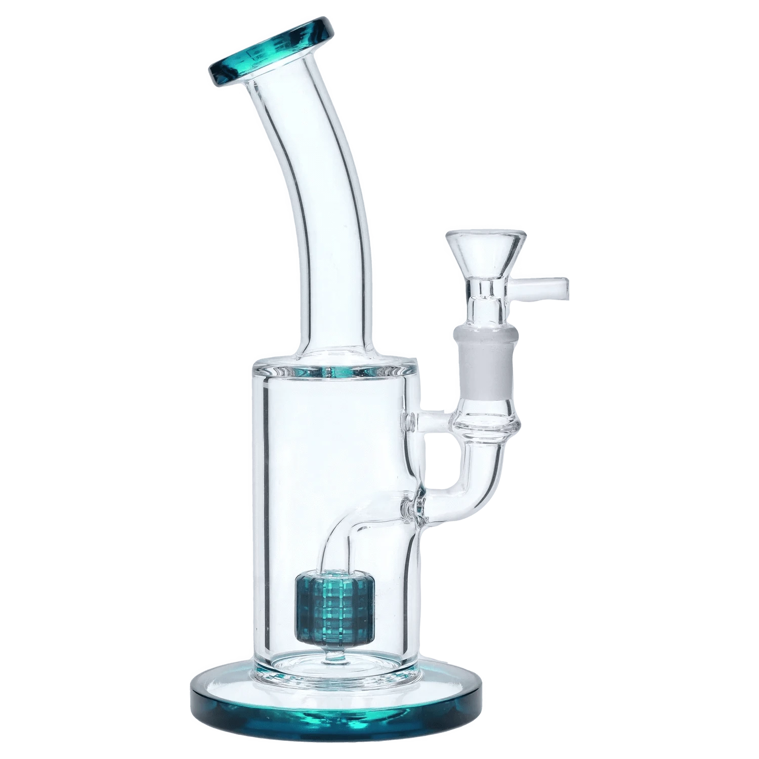 DHC Generic Water Pipe DHC Bent Neck with Matrix Perc Water Pipe - 9 in.