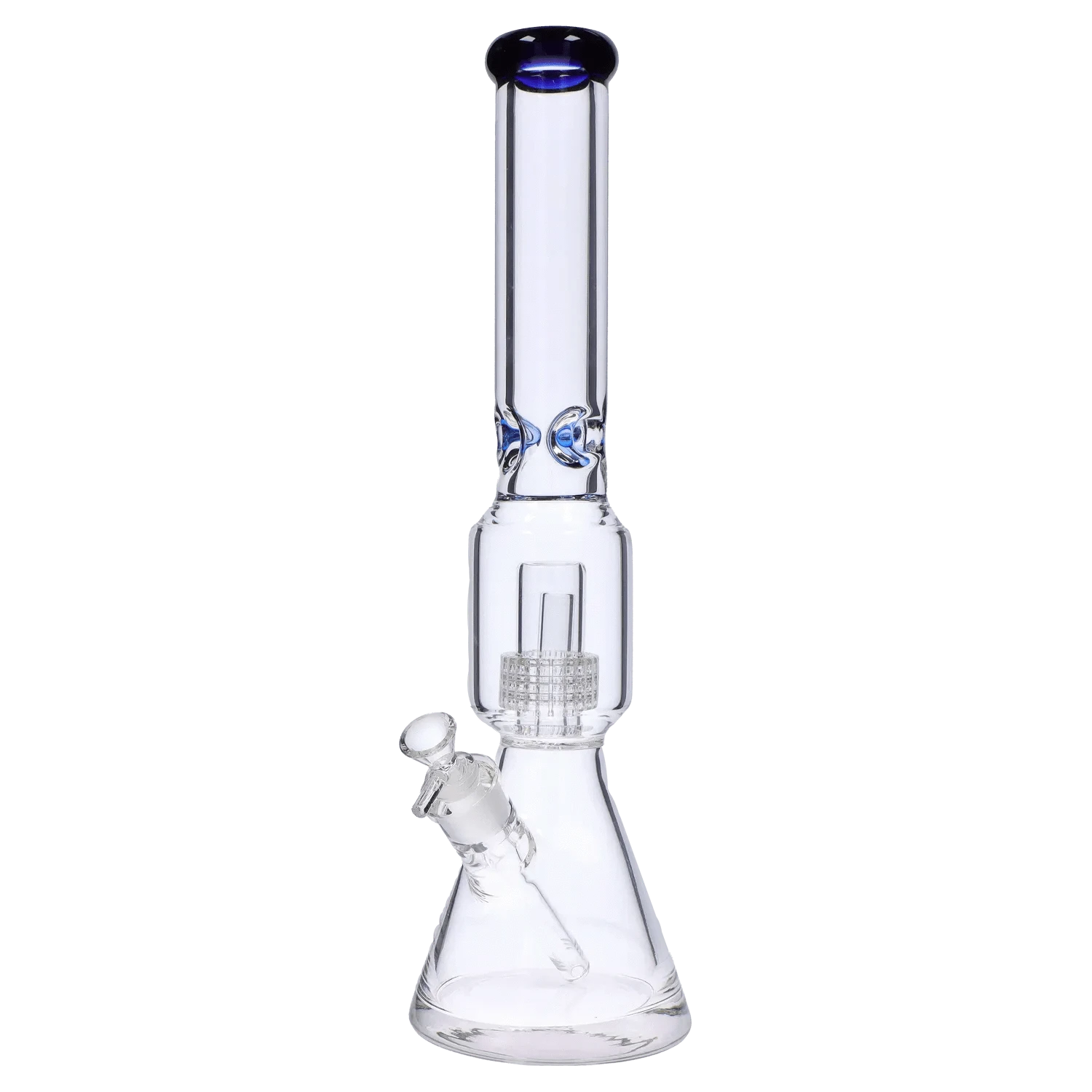 DHC Generic Water Pipe Blue DHC Beaker with Perc & Color Mouthpiece - 16 in.