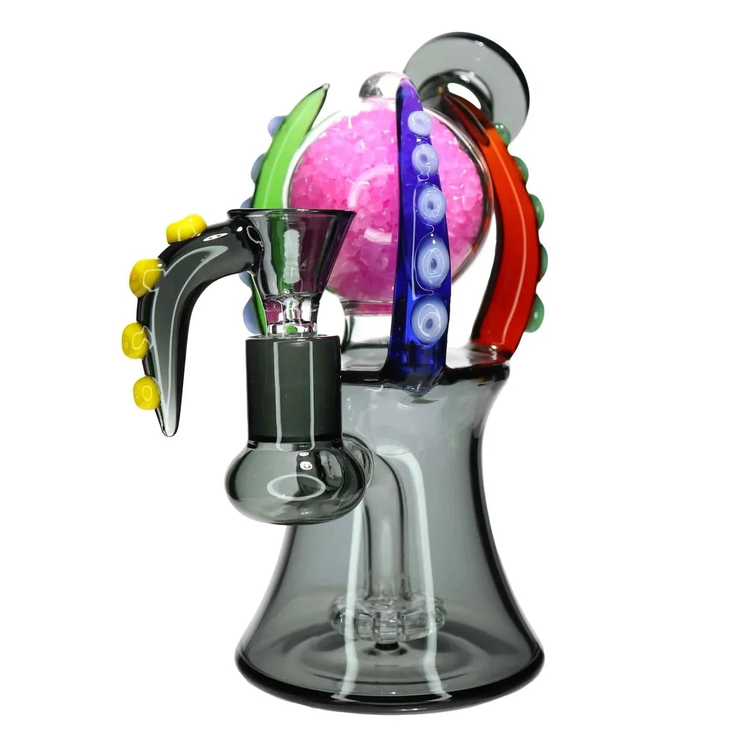 Valiant Distribution Water Pipe Gray DHC Monster Glass Water Pipe - 7 in.