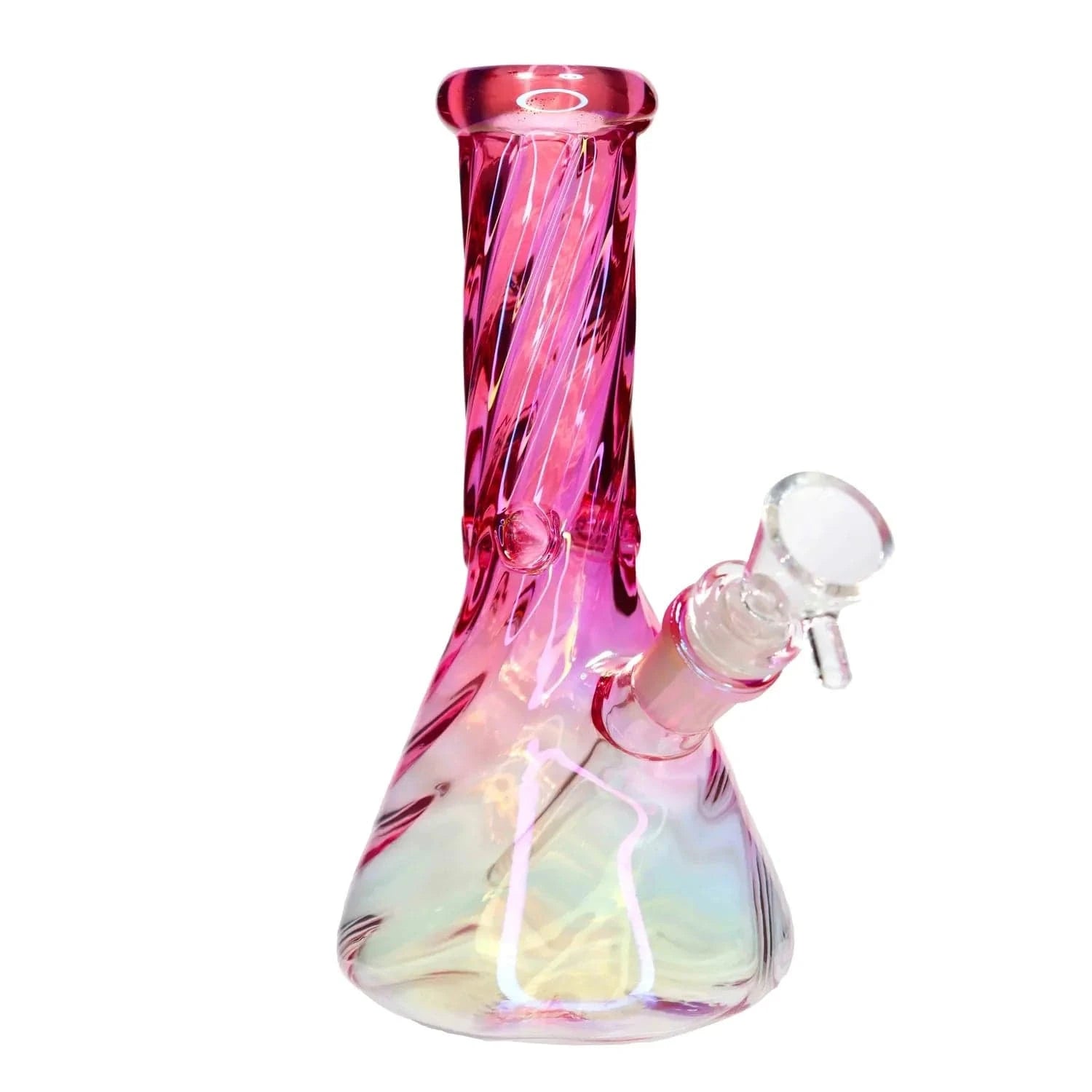 Valiant Distribution Water Pipe Rosey DHC Twisted Beaker Water Pipe - 8 in.