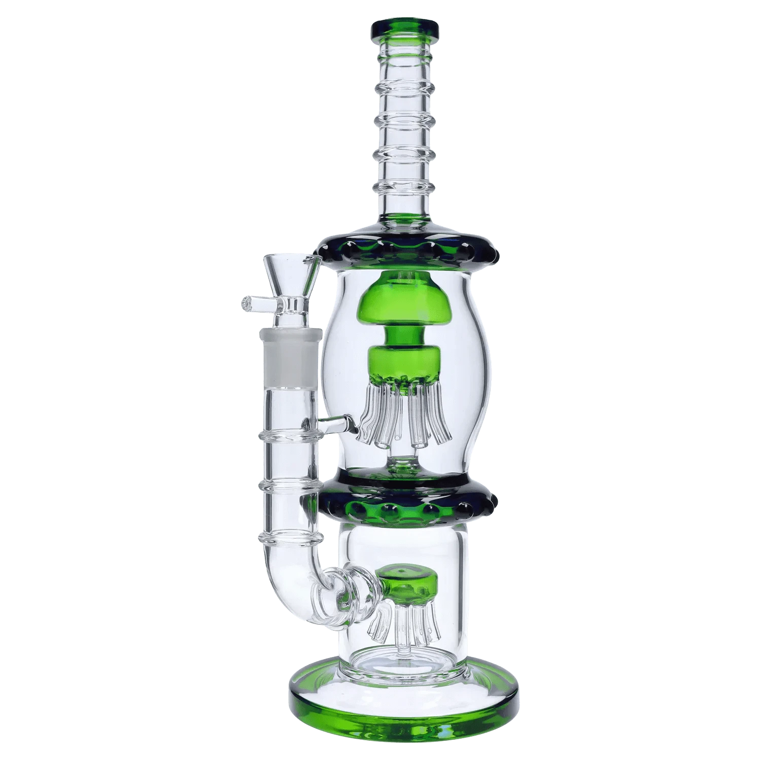 DHC Generic Water Pipe DHC Straight Tube with Dual Octopus Perc - 13.5 in.