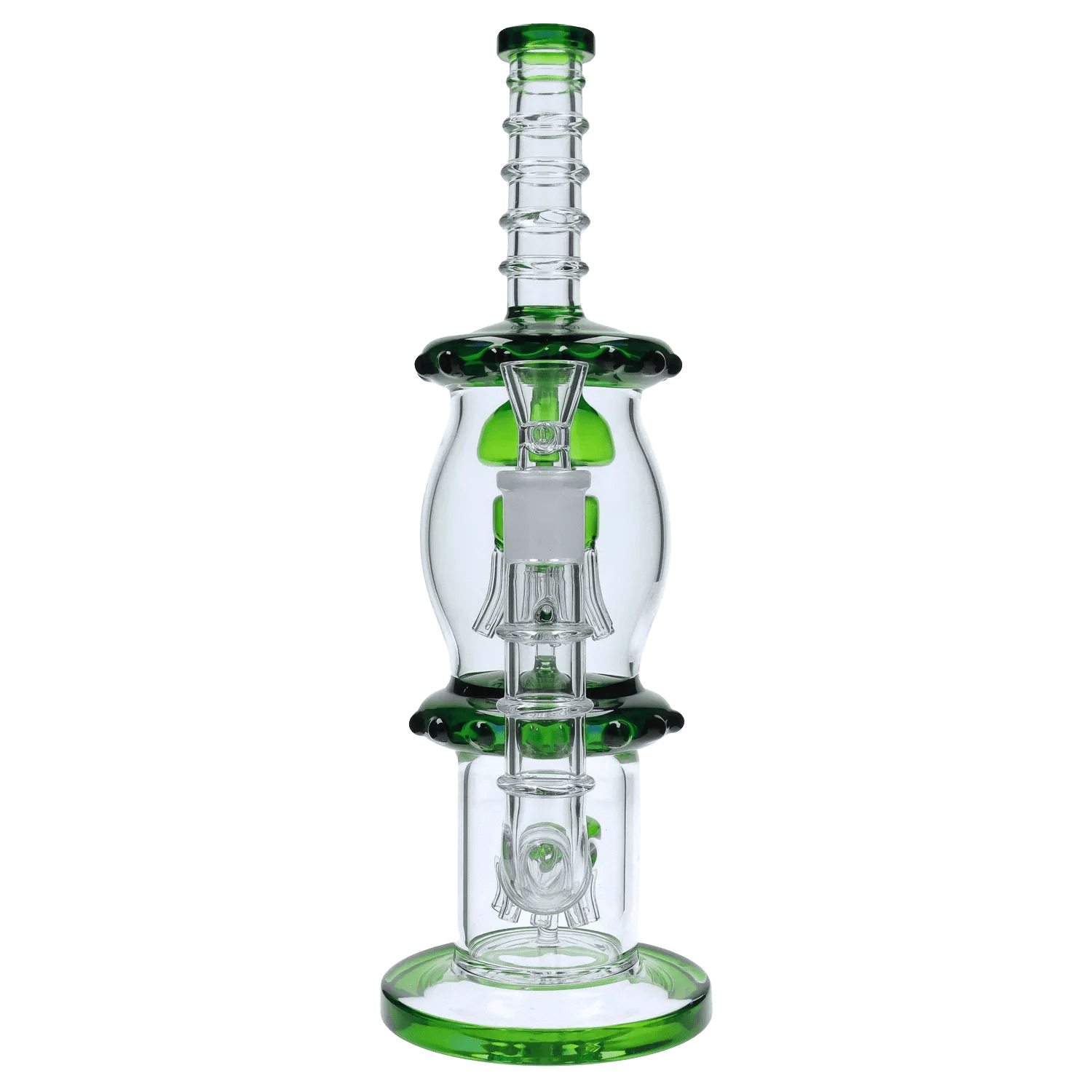 DHC Generic Water Pipe DHC Straight Tube with Dual Octopus Perc - 13.5 in.
