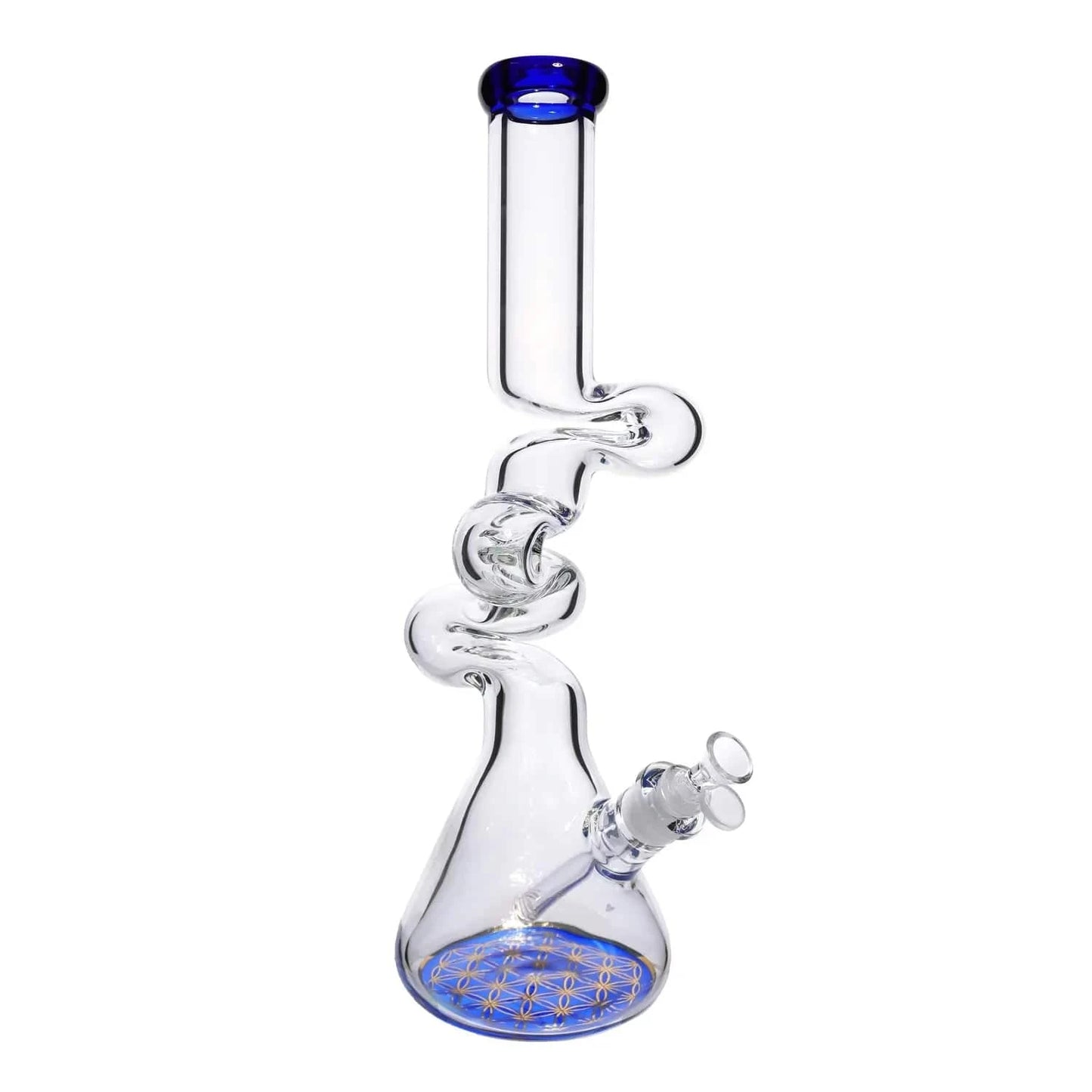 Valiant Distribution Water Pipe DHC 9mm Fancy Twisted Beaker Water Pipe - 18 in.