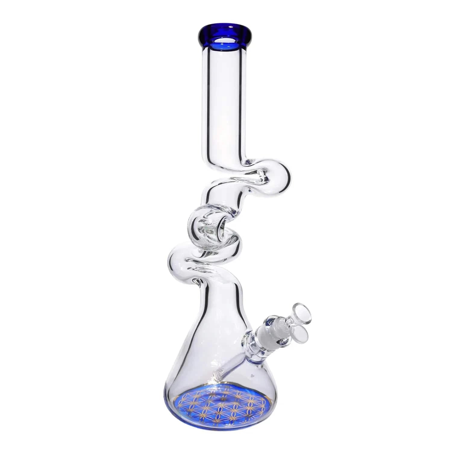 Valiant Distribution Water Pipe DHC 9mm Fancy Twisted Beaker Water Pipe - 18 in.