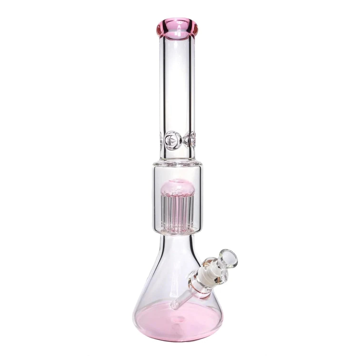 Valiant Distribution Water Pipe DHC Big Chamber with Tree Perc Water Pipe - 18 in.