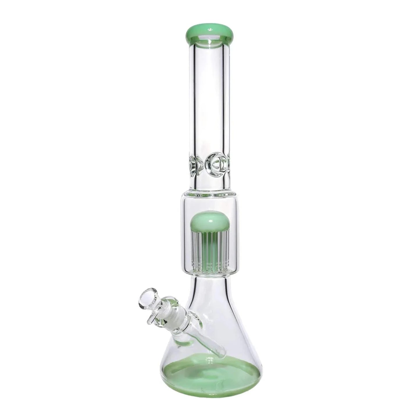 Valiant Distribution Water Pipe DHC Big Chamber with Tree Perc Water Pipe - 18 in.