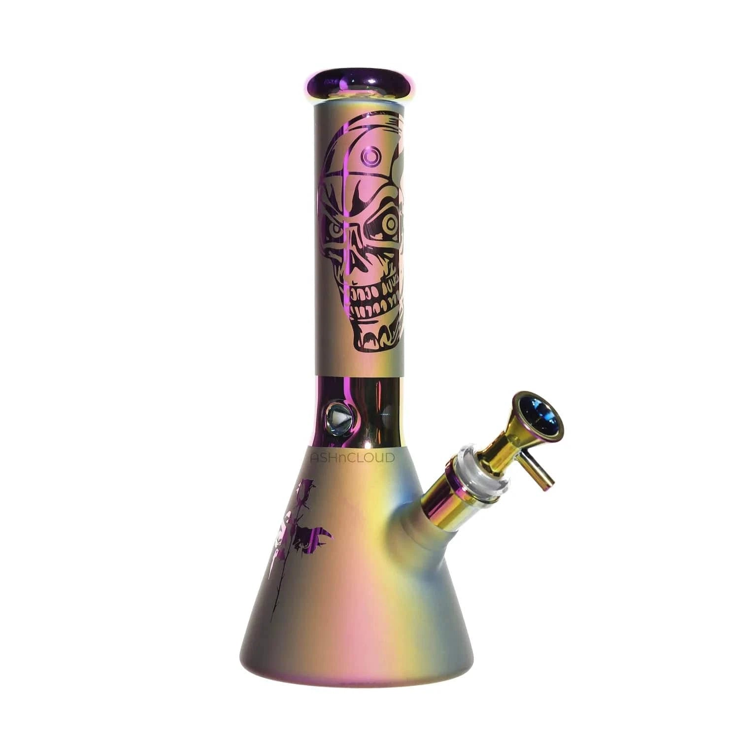 Valiant Distribution Water Pipe DHC Electro Plated Beaker Water Pipe - 10 in.