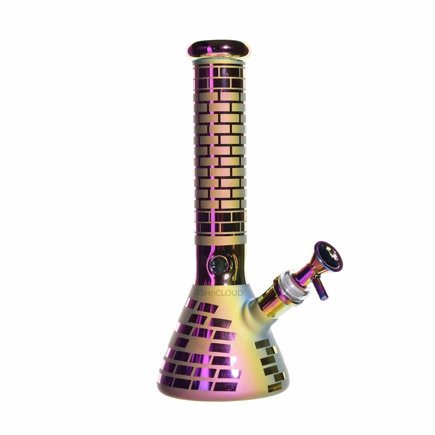 Valiant Distribution Water Pipe DHC Electro Plated Beaker Water Pipe - 10 in.
