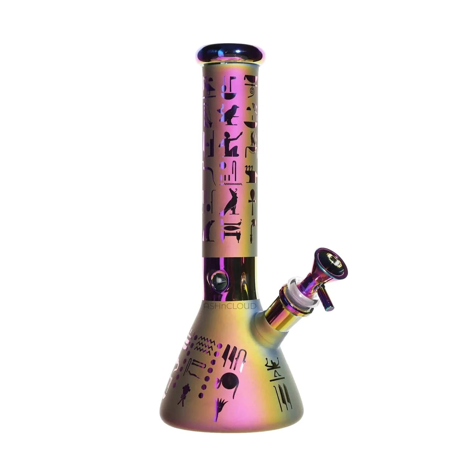 Valiant Distribution Water Pipe DHC Electro Plated Beaker Water Pipe - 10 in.