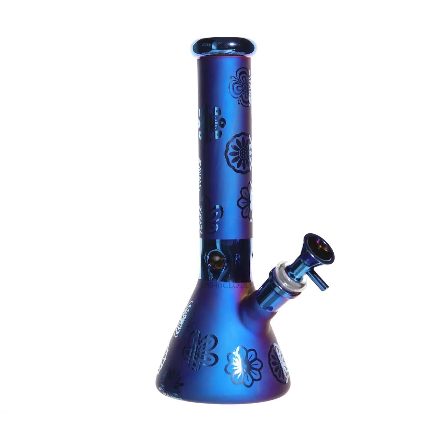 Valiant Distribution Water Pipe DHC Electro Plated Beaker Water Pipe - 10 in.