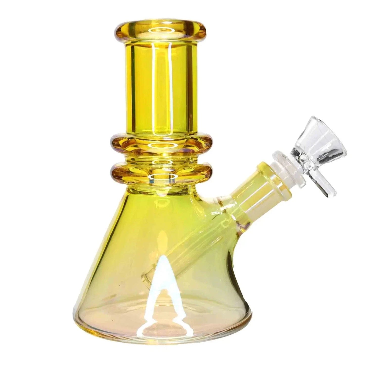 Valiant Distribution Water Pipe DHC Heavy Iridescent Beaker Water Pipe - 6 in.