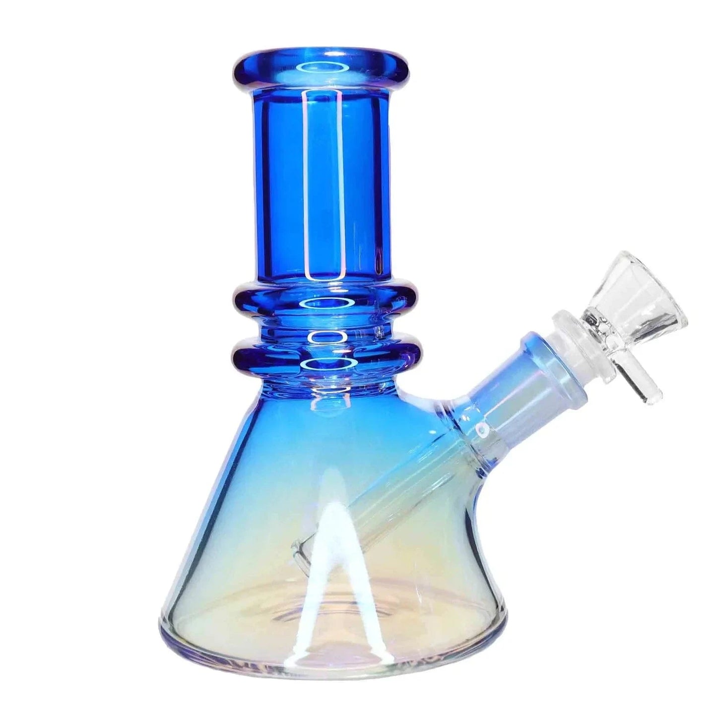 Valiant Distribution Water Pipe DHC Heavy Iridescent Beaker Water Pipe - 6 in.