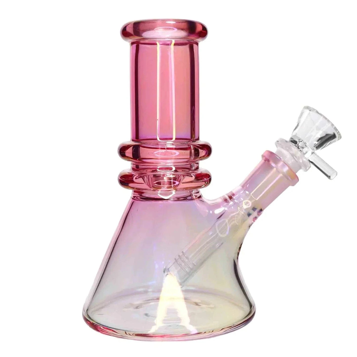 Valiant Distribution Water Pipe DHC Heavy Iridescent Beaker Water Pipe - 6 in.
