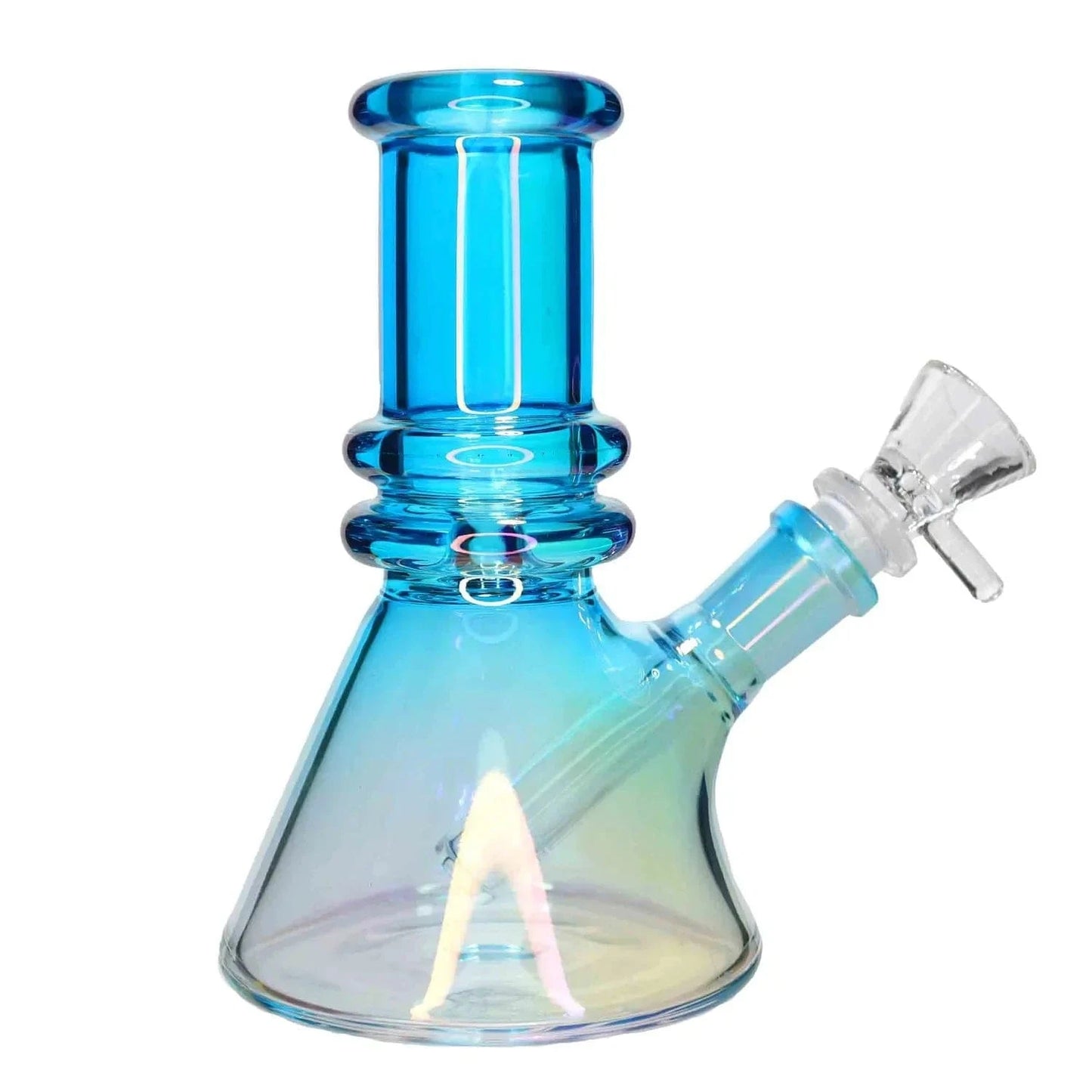 Valiant Distribution Water Pipe DHC Heavy Iridescent Beaker Water Pipe - 6 in.
