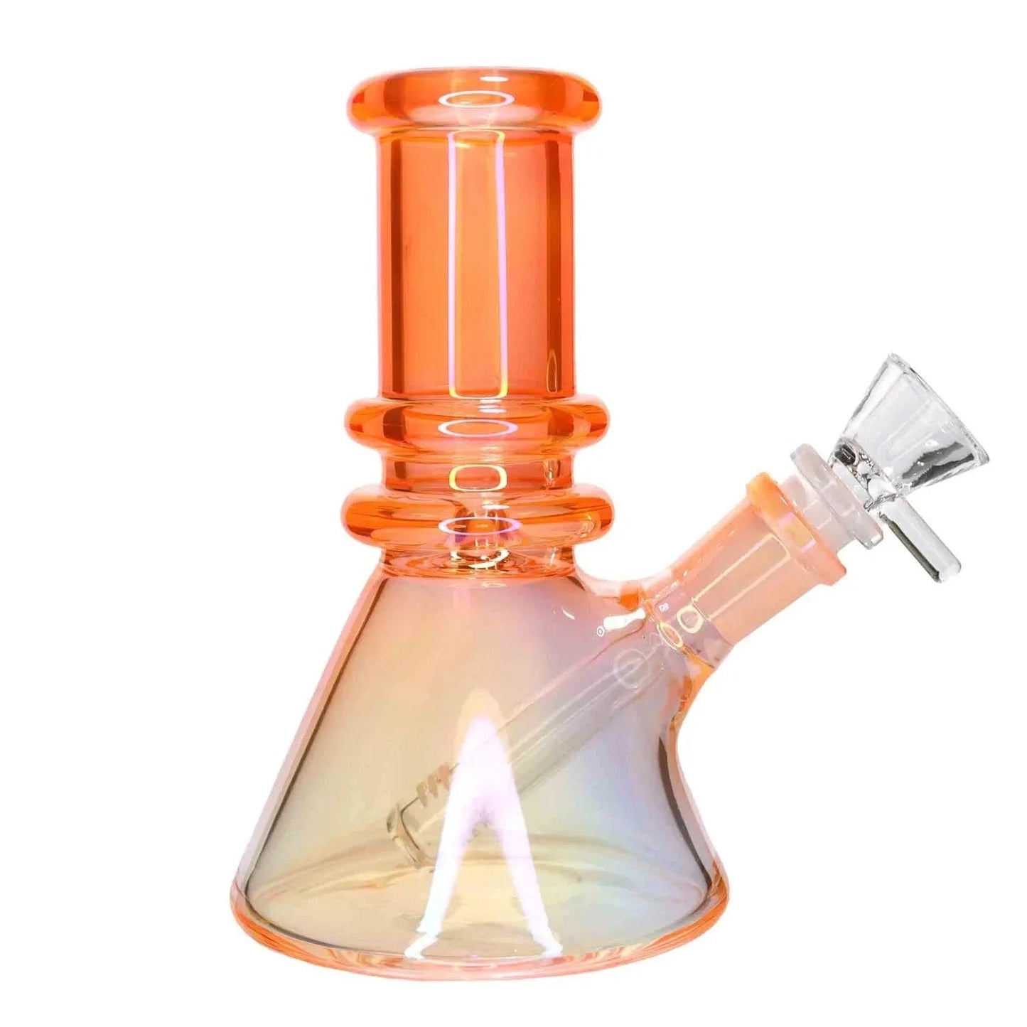 Valiant Distribution Water Pipe DHC Heavy Iridescent Beaker Water Pipe - 6 in.