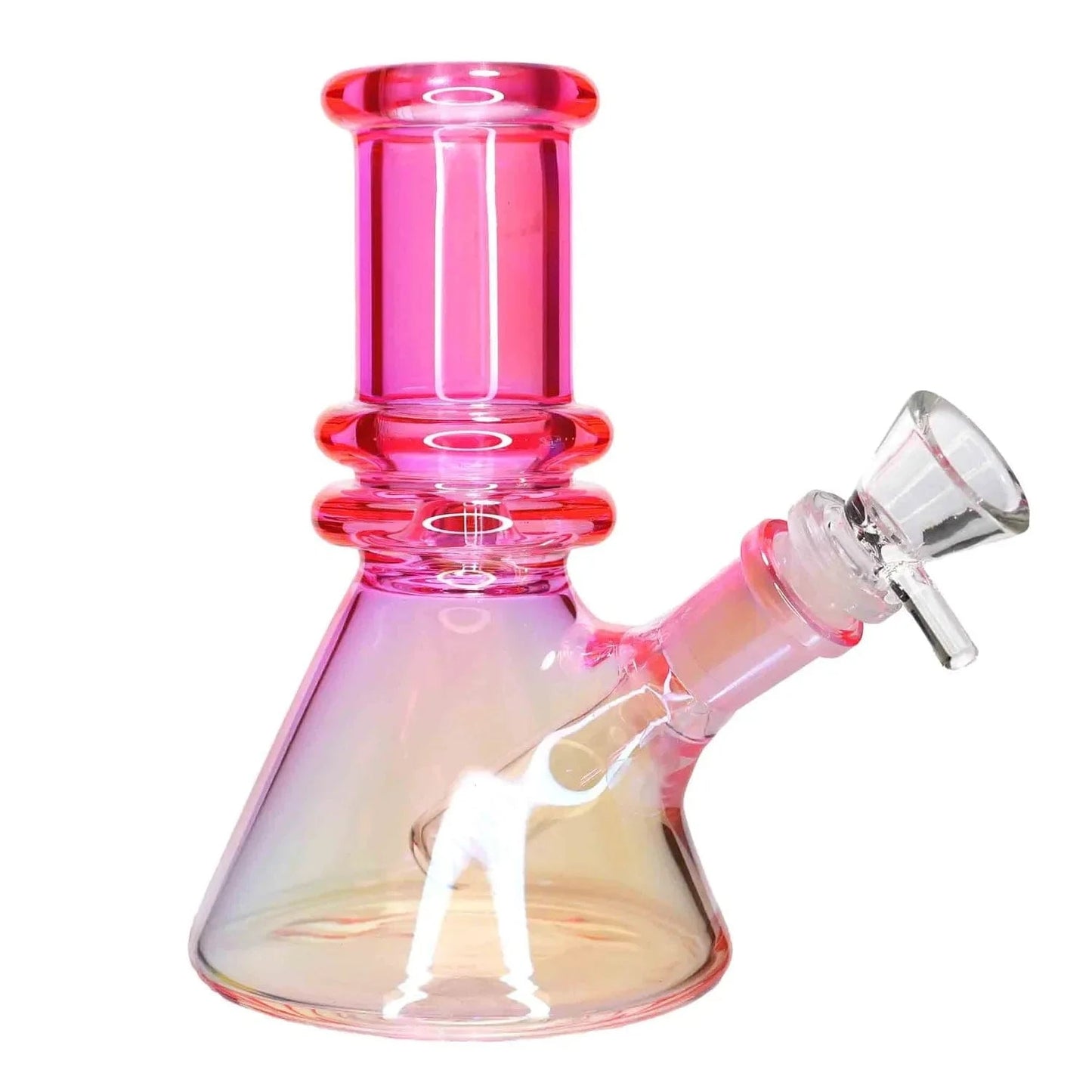Valiant Distribution Water Pipe DHC Heavy Iridescent Beaker Water Pipe - 6 in.