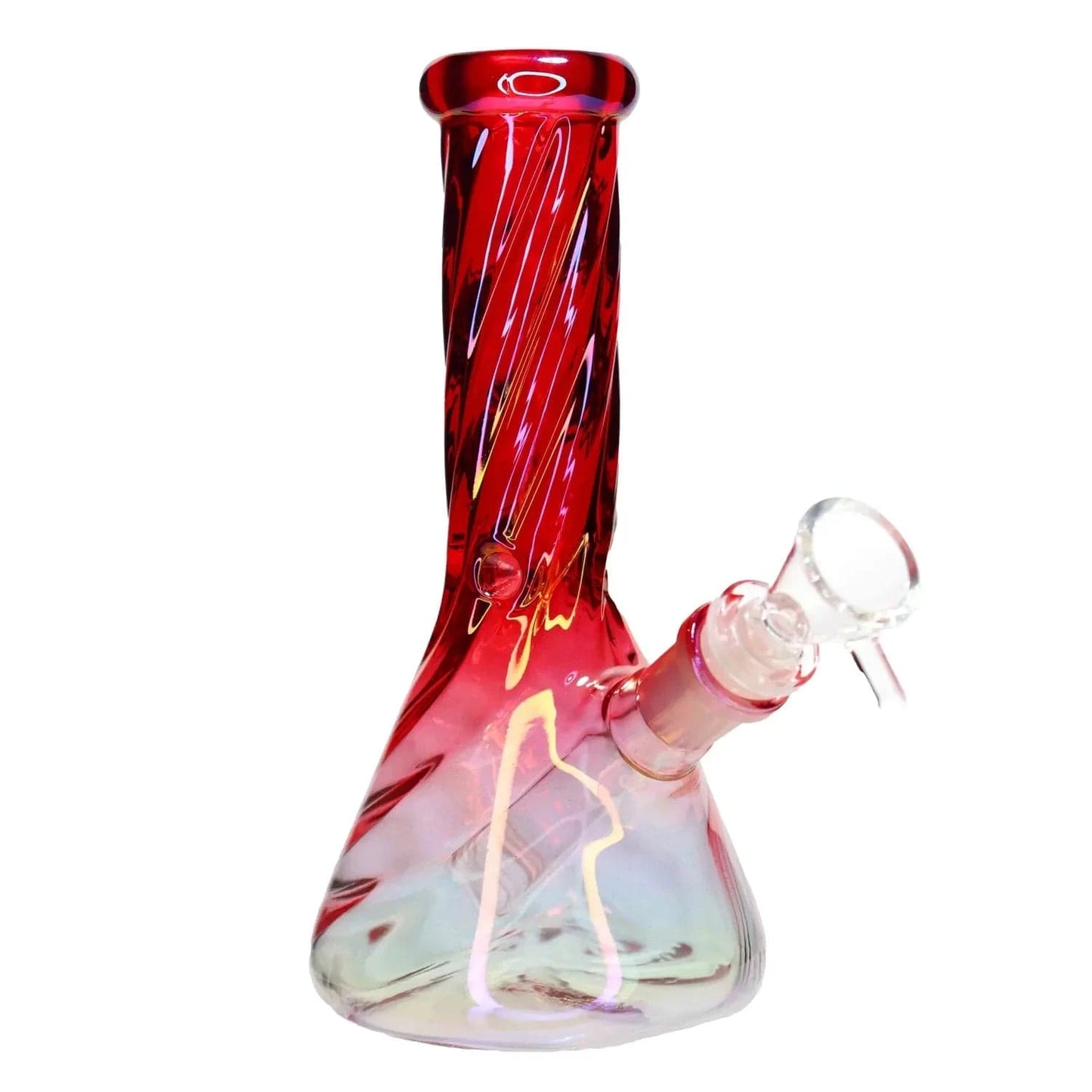 Valiant Distribution Water Pipe DHC Twisted Beaker Water Pipe - 8 in.