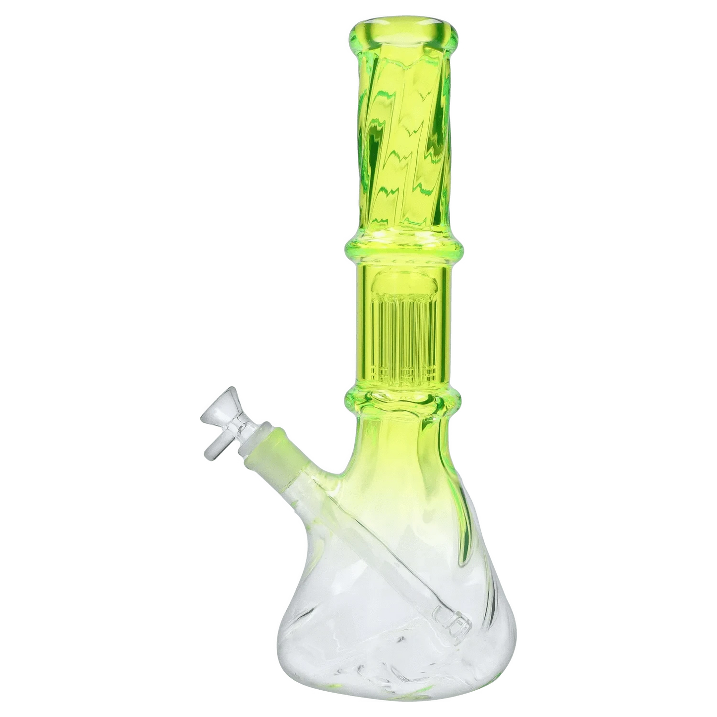 Valiant Distribution Water Pipe DHC Twisted Neon Beaker with Tree Perc