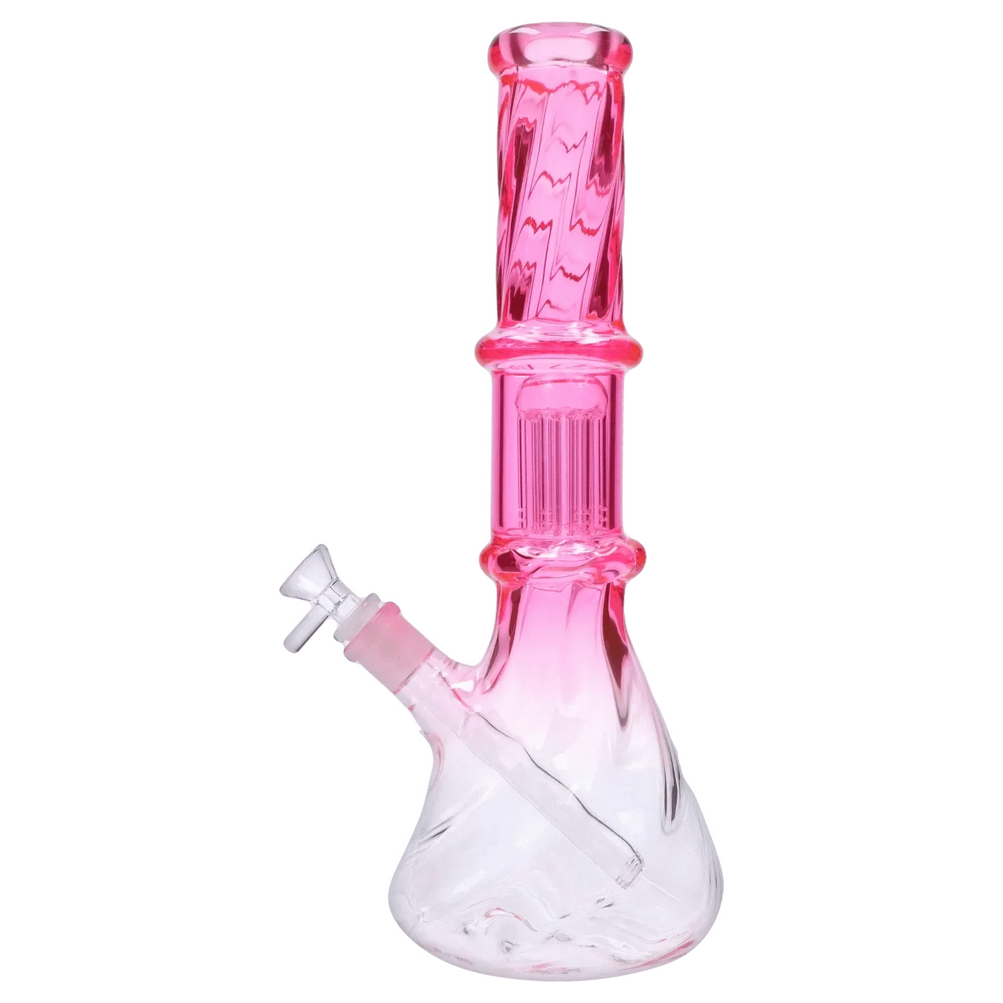 Valiant Distribution Water Pipe DHC Twisted Neon Beaker with Tree Perc
