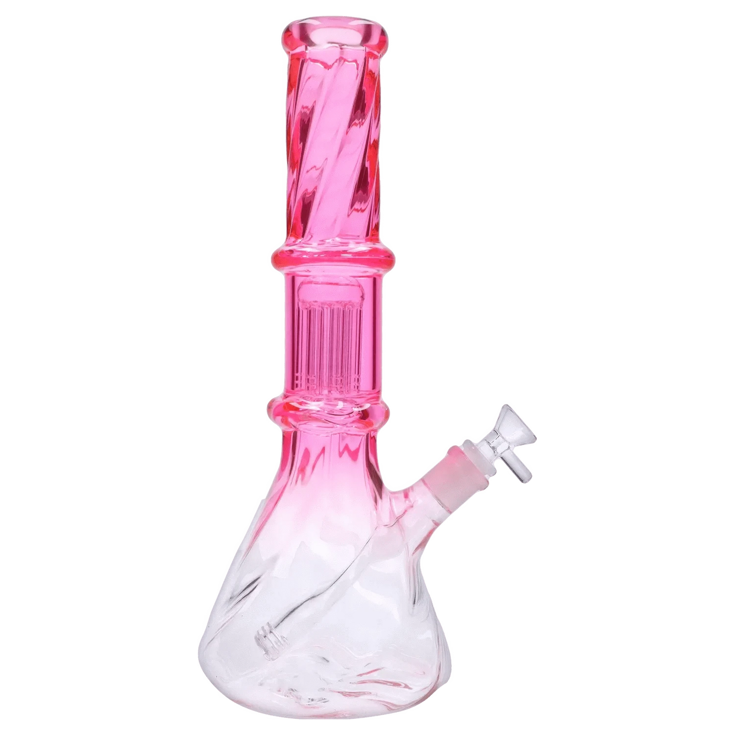 Valiant Distribution Water Pipe DHC Twisted Neon Beaker with Tree Perc