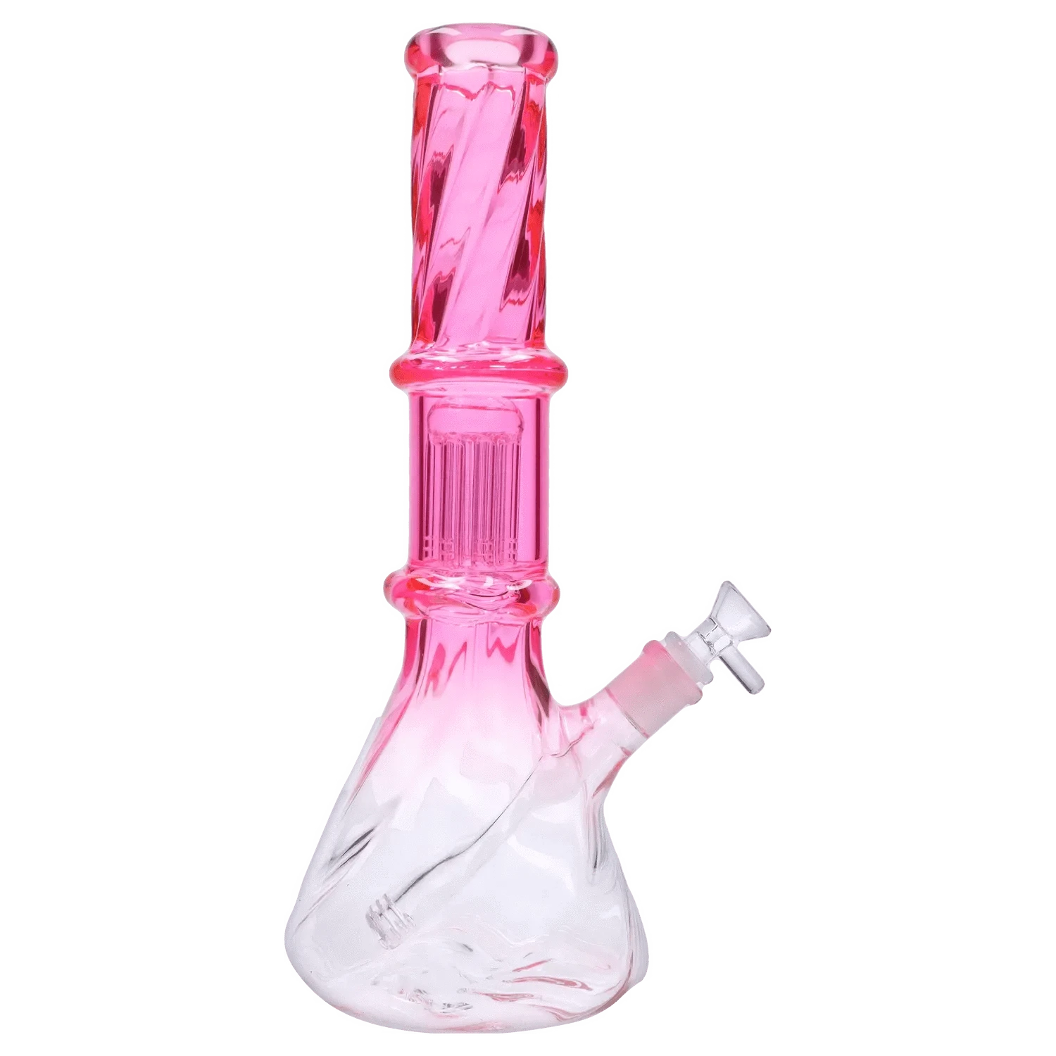Valiant Distribution Water Pipe DHC Twisted Neon Beaker with Tree Perc