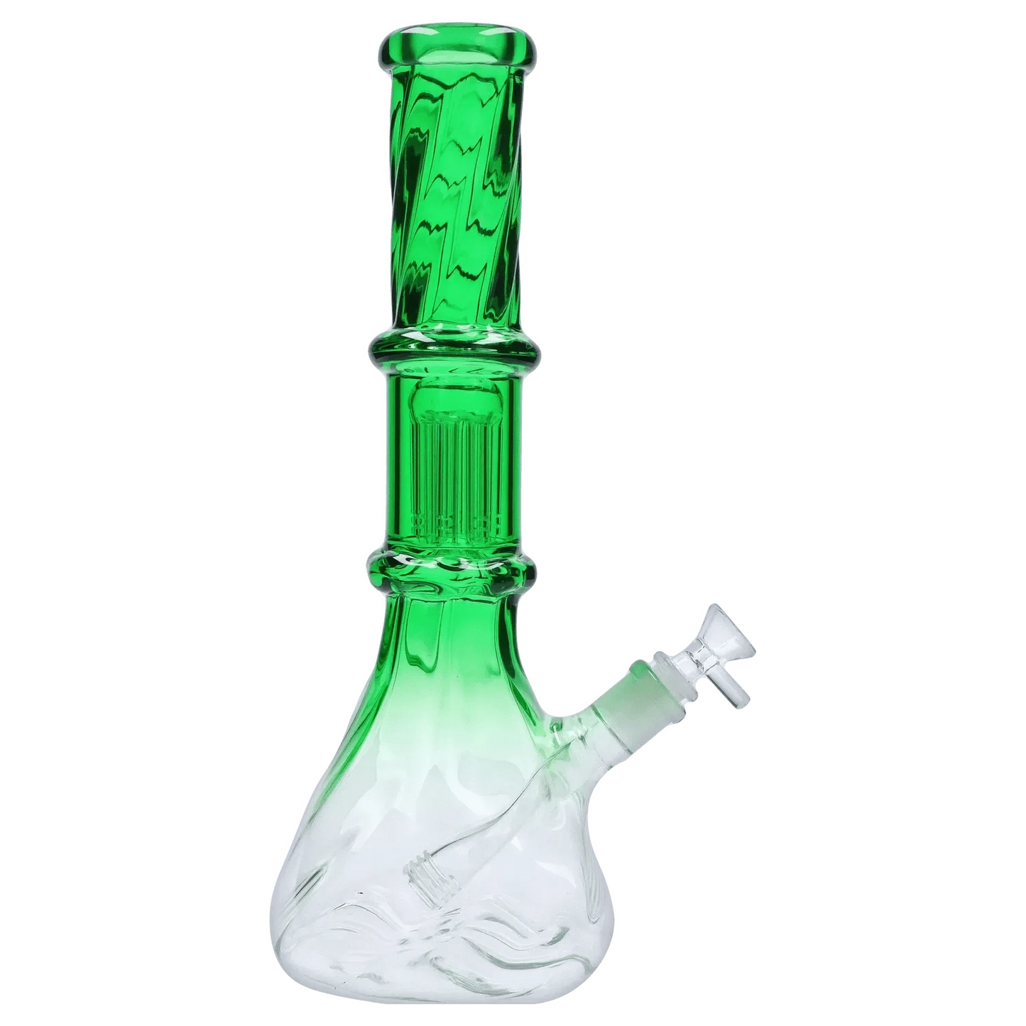 Valiant Distribution Water Pipe DHC Twisted Neon Beaker with Tree Perc